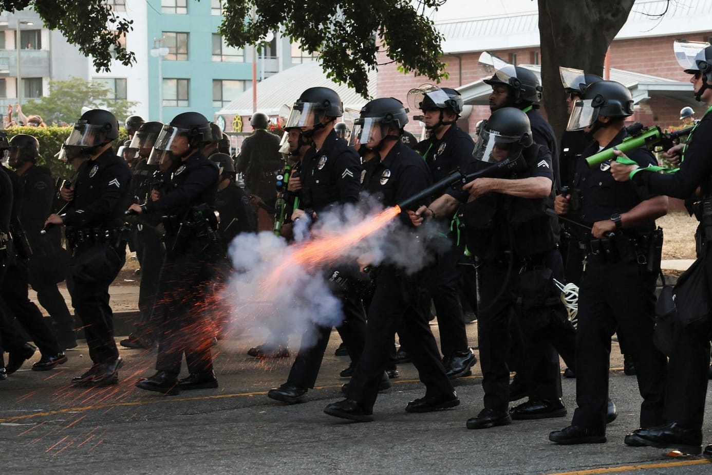 USA-MIGRATION/PROTEST-LOS ANGELES