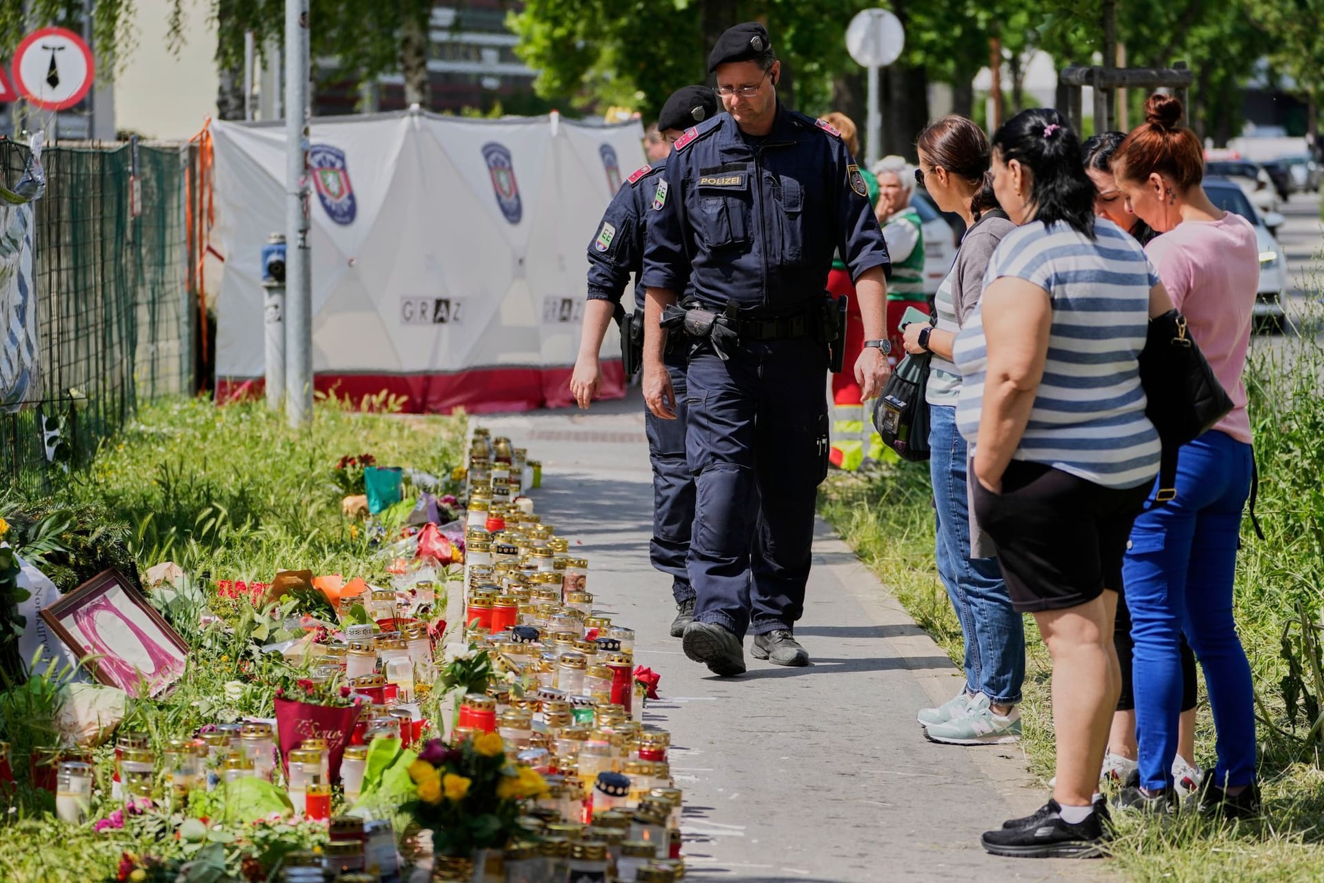 Nach Amoklauf in Graz - Trauer