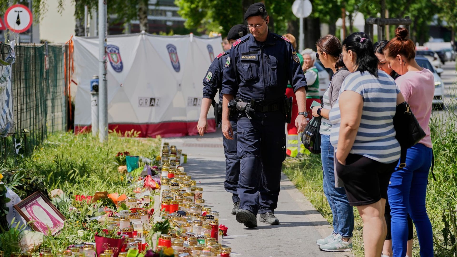 Nach Amoklauf in Graz - Trauer