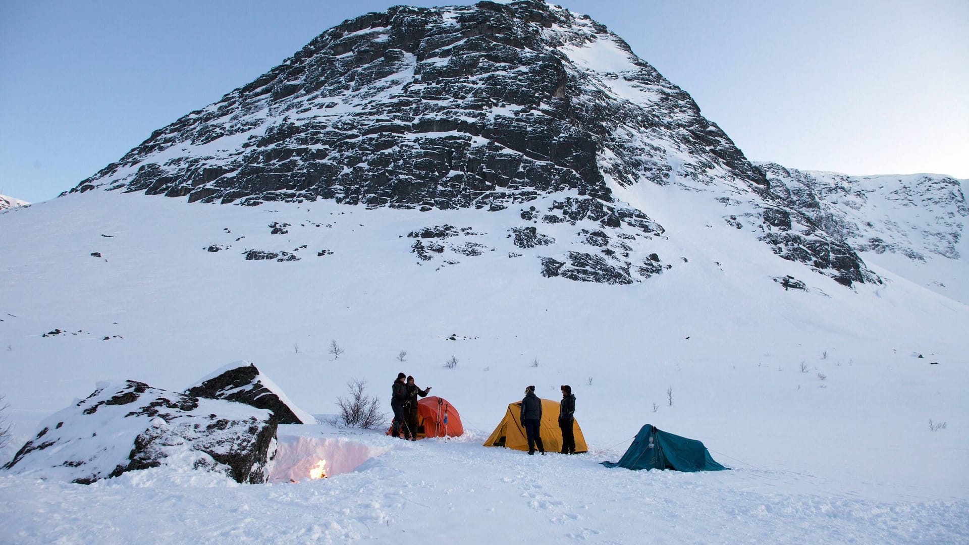 Filmszene: Der Vorfall wurde im Film "The Dyatlov Pass Incident" verfilmt.