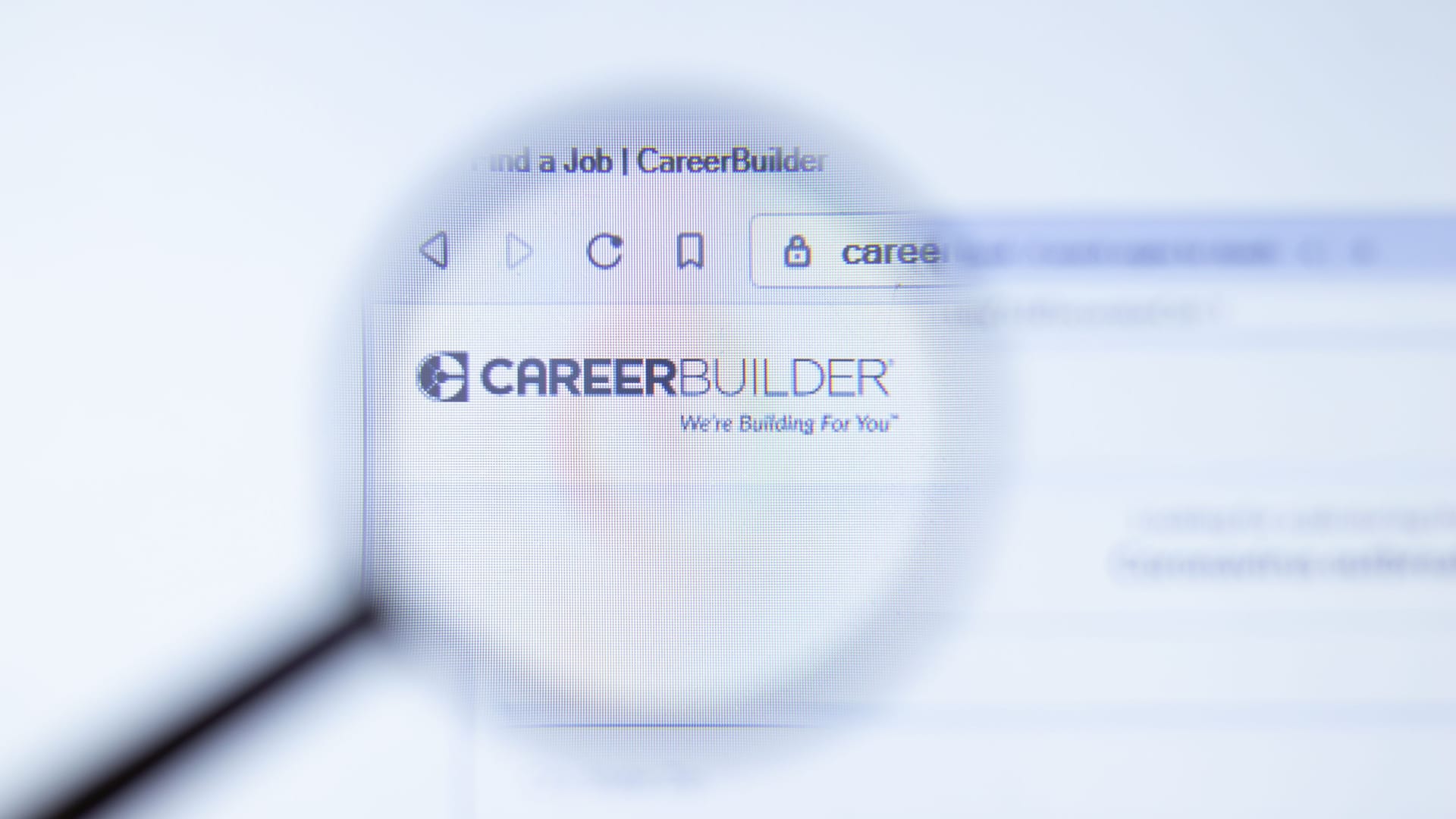 Die Webseite von CareerBuilder: Das US-Unternehmen ist insolvent.