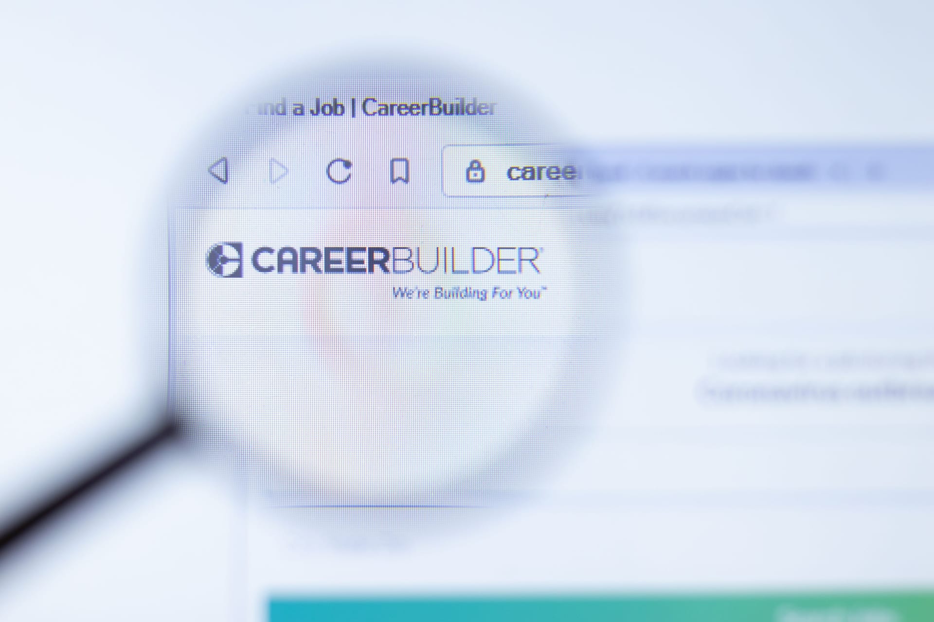Die Webseite von CareerBuilder: Das US-Unternehmen ist insolvent.