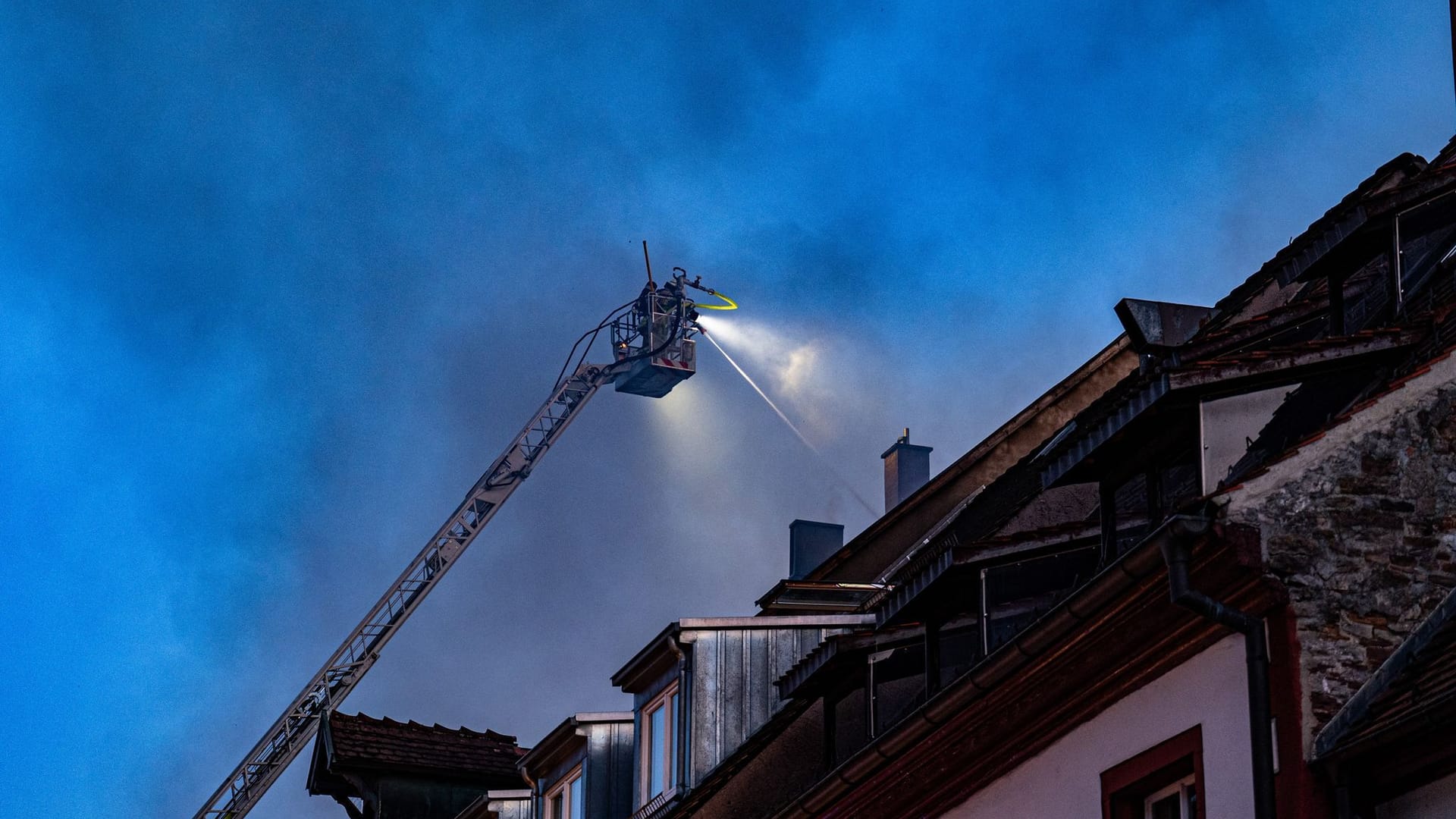 Großbrand in Altstadt von Villingen-Schwenningen