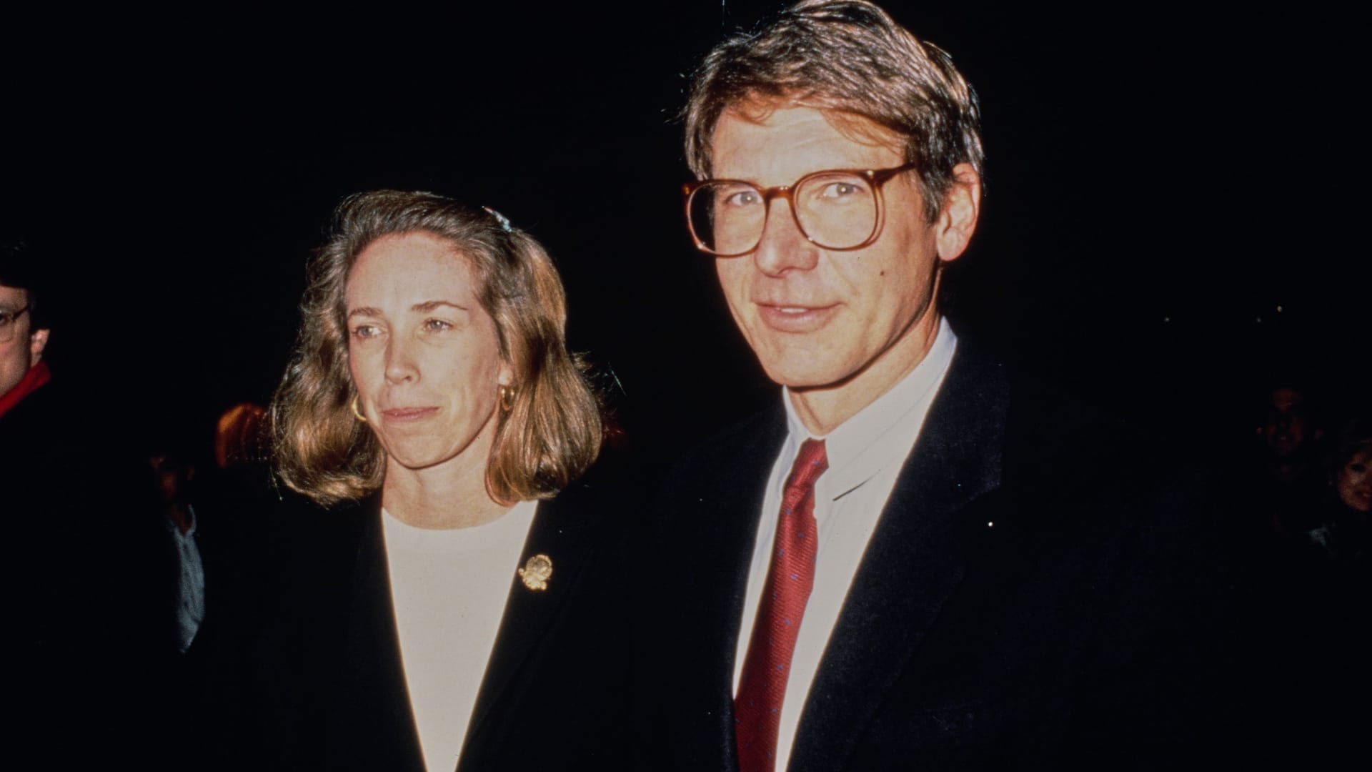 Melissa Mathison und Harrison Ford in den 90er-Jahren