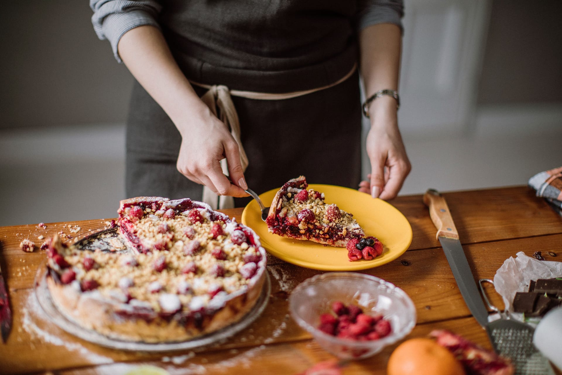 Kirschkuchen: Er wird häufig mit Kirschen aus dem Glas zubereitet.