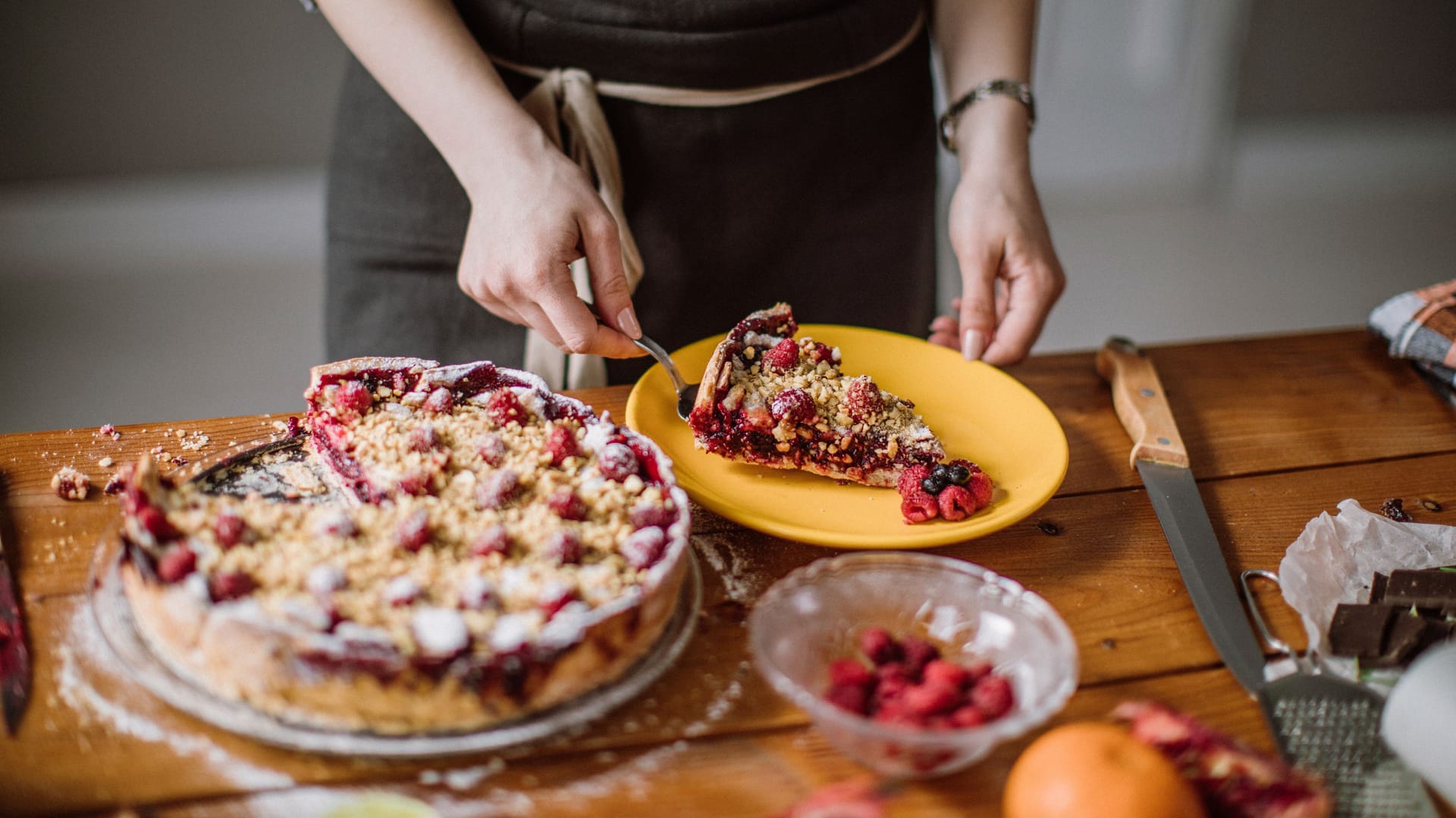 Kirschkuchen: Er wird häufig mit Kirschen aus dem Glas zubereitet.