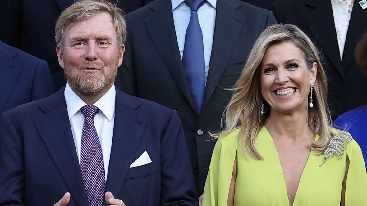 König Willem-Alexander und Königin Máxima: Sie empfingen zum Staatsbankett.