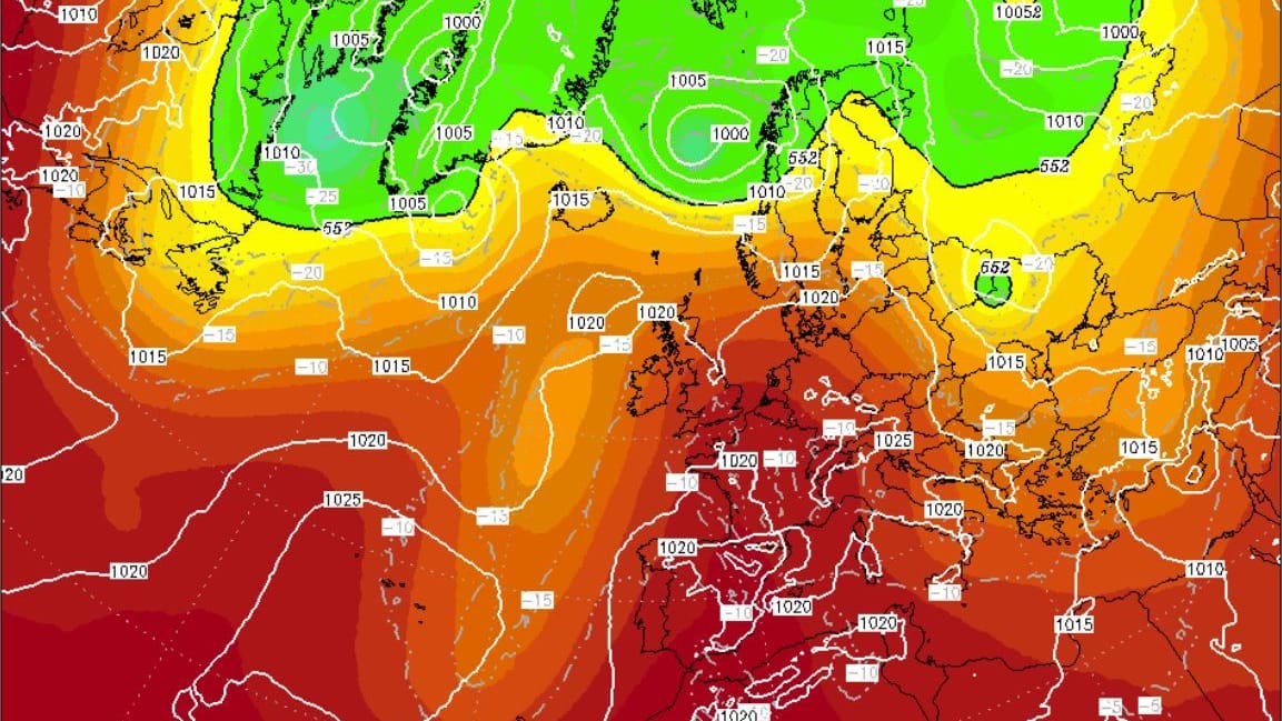 Eine Simulation des ICON-Modells für den 23. Juni 2025: Alle Wettermodelle sind sich einig: Der Sommer 2025 wird heiß. Aber wie heiß?