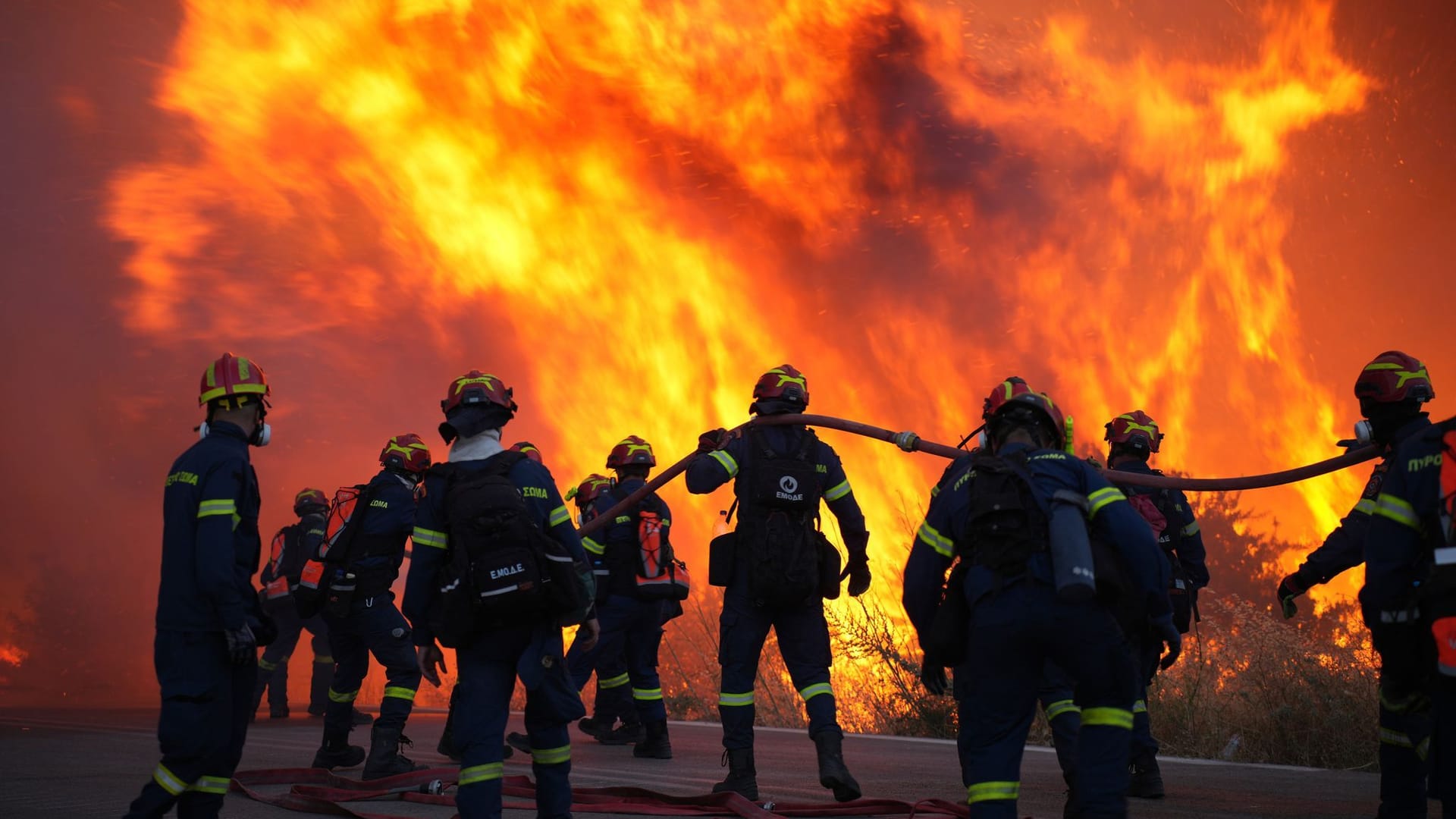 Flächenbrand in Griechenland Flächenbrand in Griechenland
