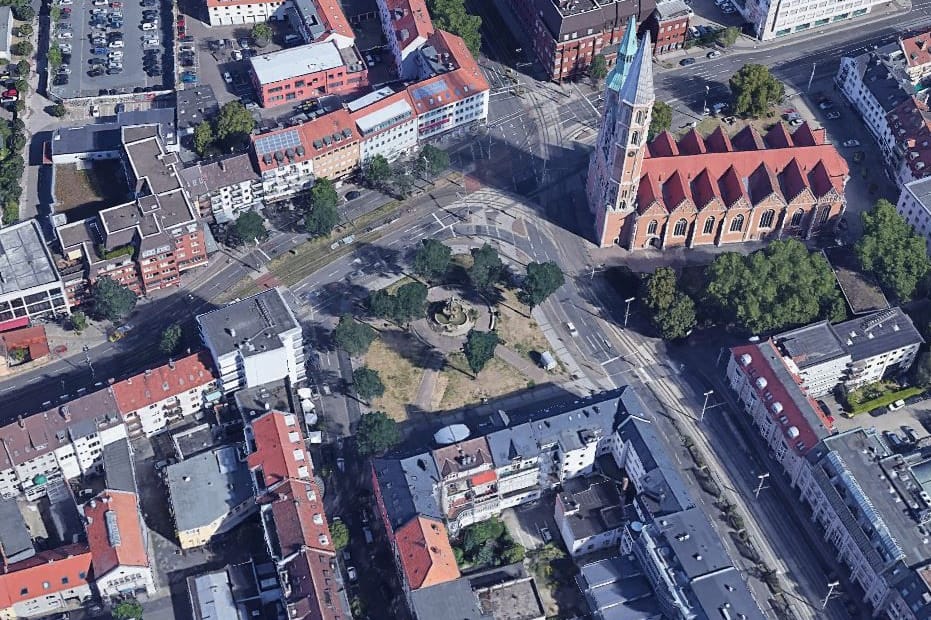 Der Hagenmarkt in Braunschweig (Satellitenaufnahme): Die Stadt bekommt über eine Million Euro aus dem Europäischen Entwicklungsfonds.