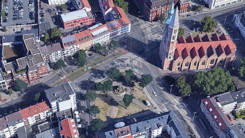 Der Hagenmarkt in Braunschweig (Satellitenaufnahme): Die Stadt bekommt über eine Million Euro aus dem Europäischen Entwicklungsfonds. Der Hagenmarkt in Braunschweig (Satellitenaufnahme): Die Stadt bekommt über eine Million Euro aus dem Europäischen Entwicklungsfonds.