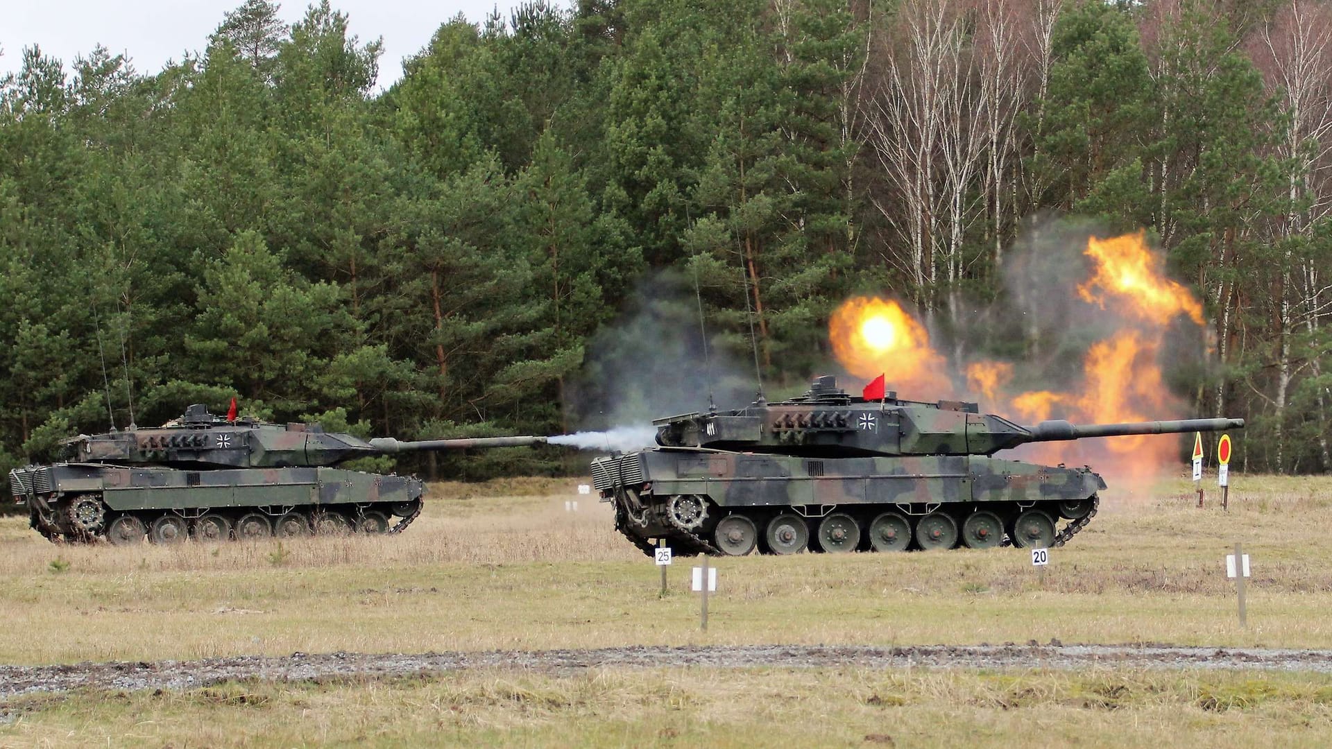 Übung des Panzerbataillons 414 (Archivbild): Das Bataillon ist im niedersächsischen Lohheide stationiert.