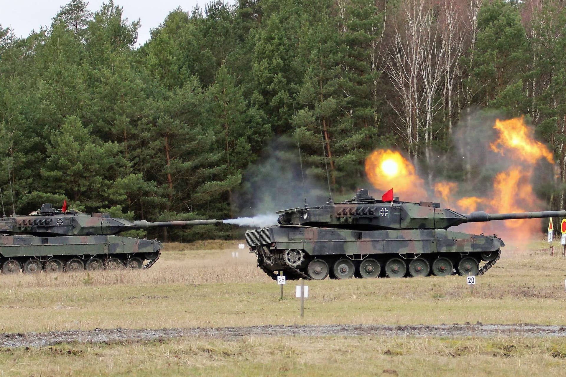 Übung des Panzerbataillons 414 (Archivbild): Das Bataillon ist im niedersächsischen Lohheide stationiert.