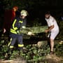 Zugstrecken gesperrt, Fest abgebrochen