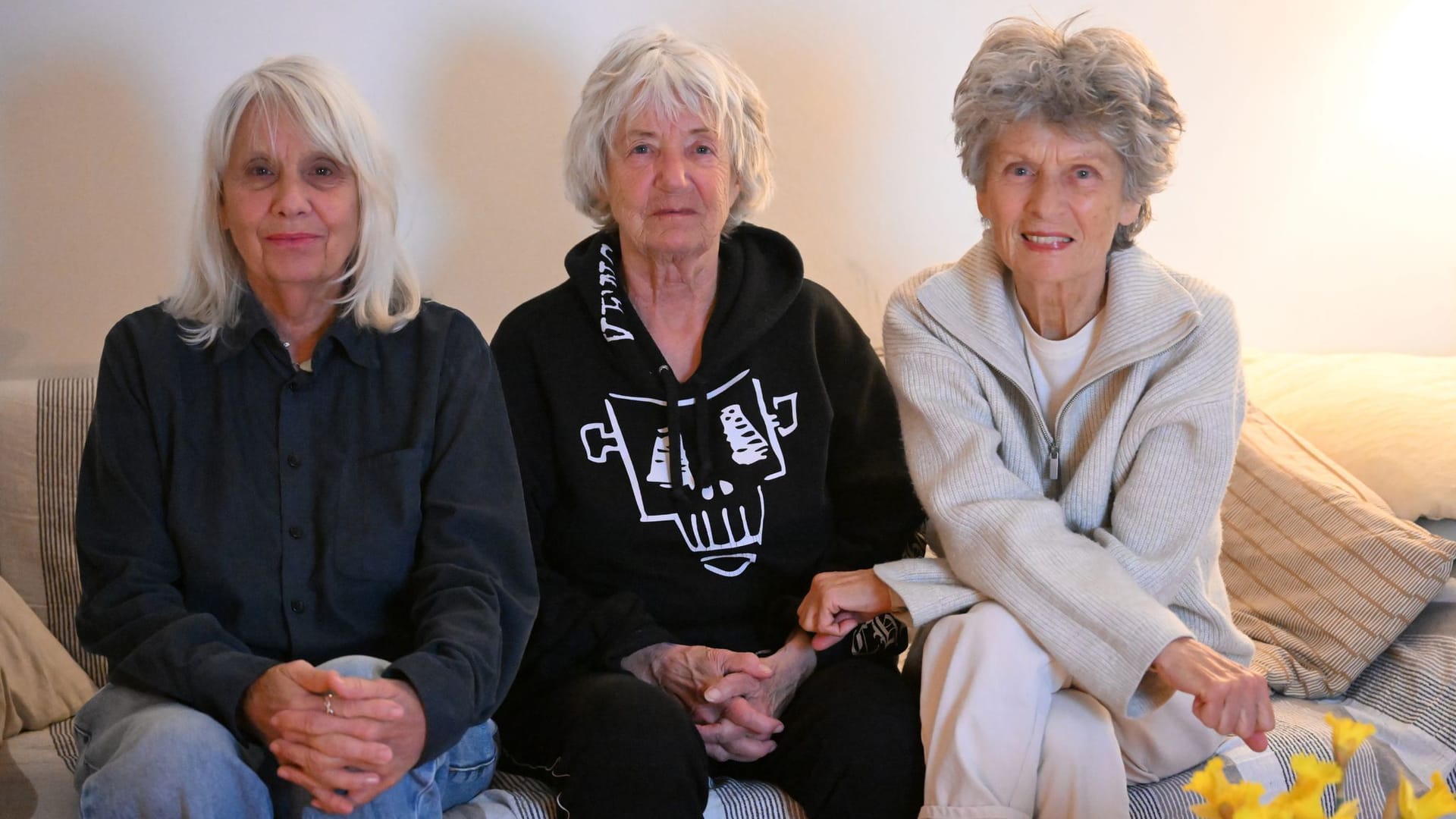 Gisela Getty, Christa Ritter und Brigitte Streubel im März 2025.