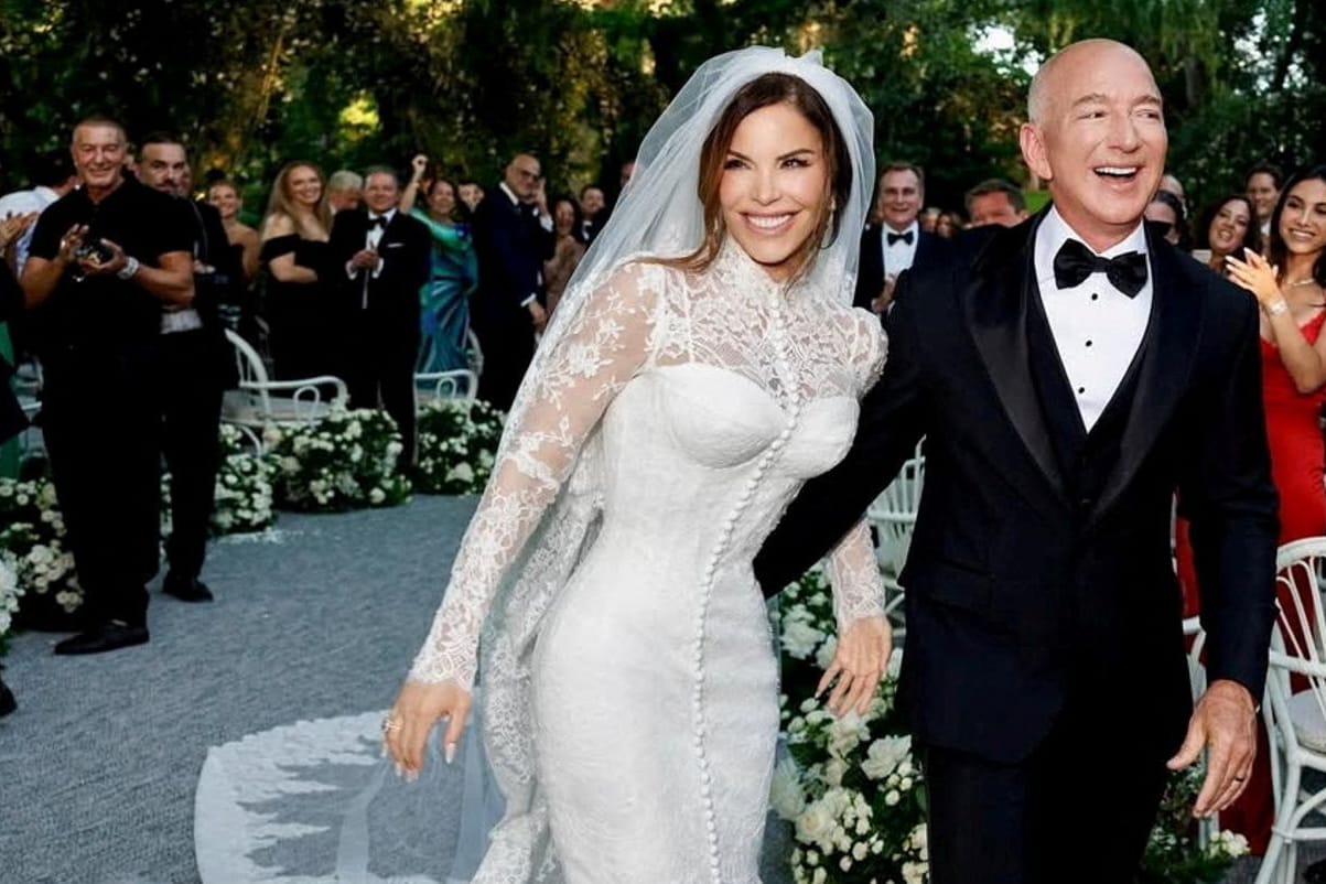 Lauren Sánchez und Jeff Bezos: Sie heirateten am Freitagabend in Venedig.