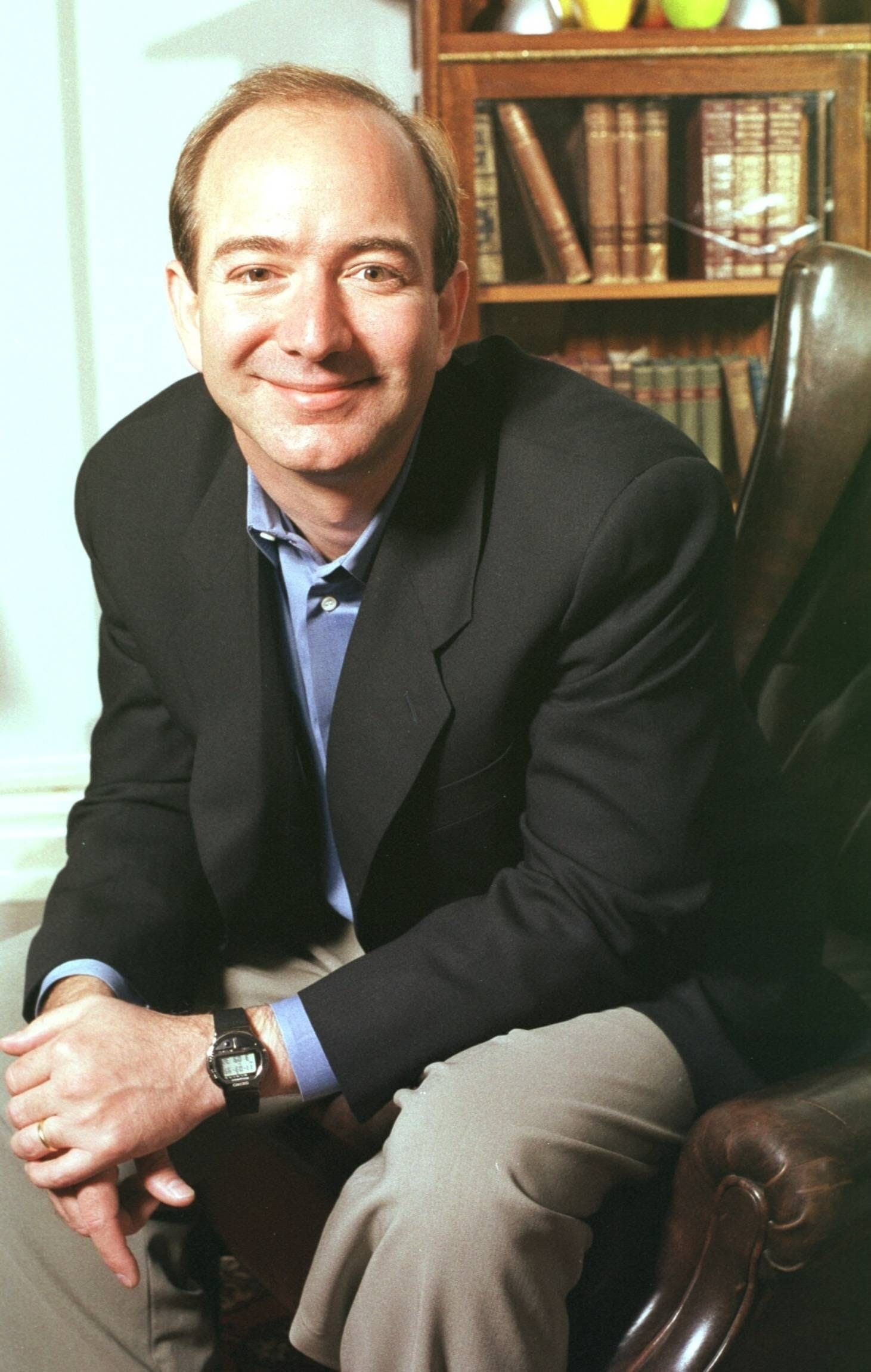 1999: Jeff Bezos vier Jahre vor diesem Foto gründete er Amazon.