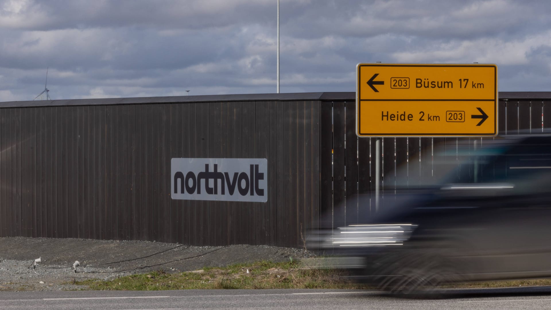Nortvolt-Baustelle bei Heide (Schleswig-Holstein): Der schwedische Konzern ist insolvent, die Folgen sind unklar.