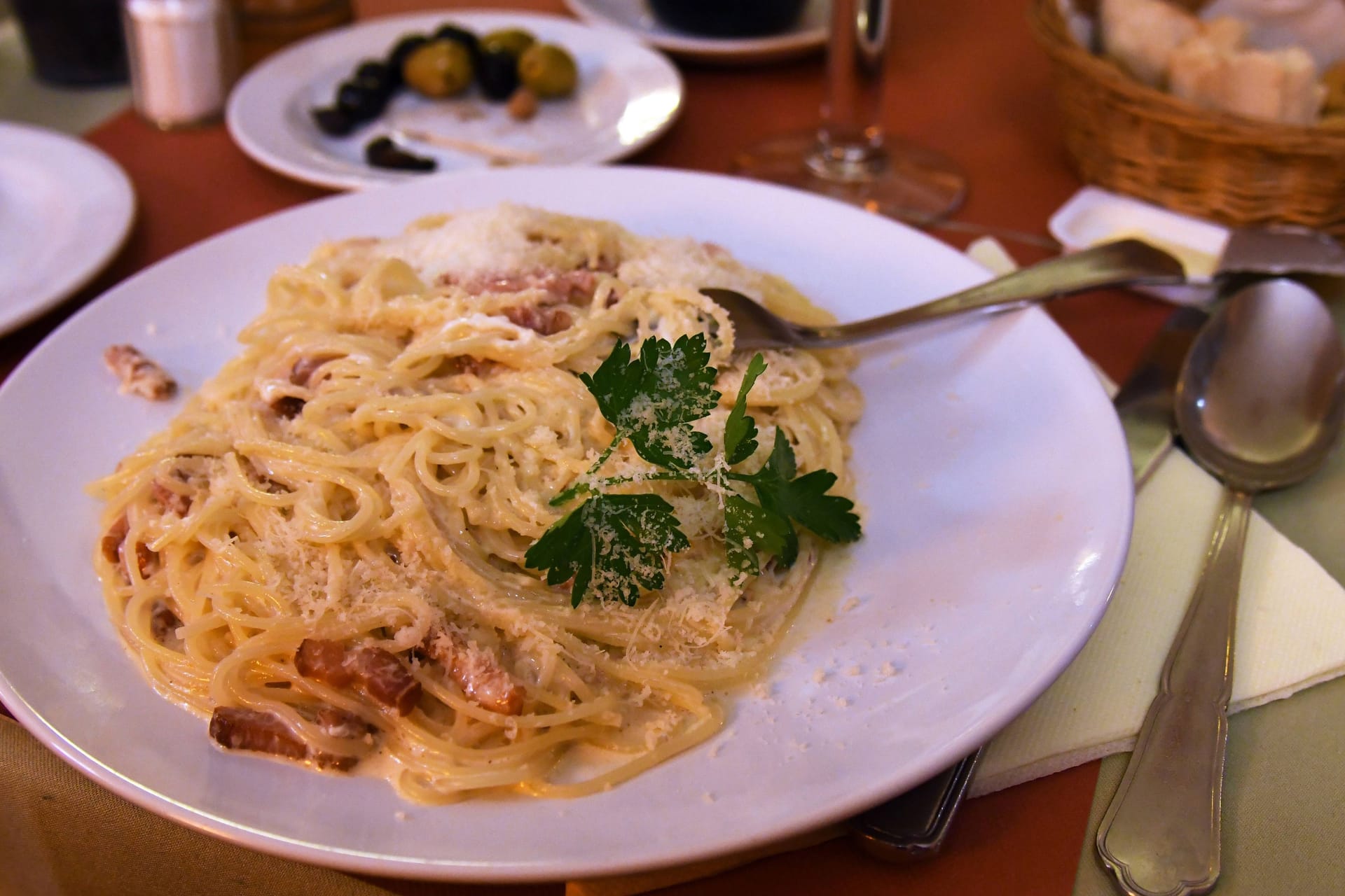 Essen beim Italiener (Symbolbild): Die US-Sängerin zeigte sich nahbar.