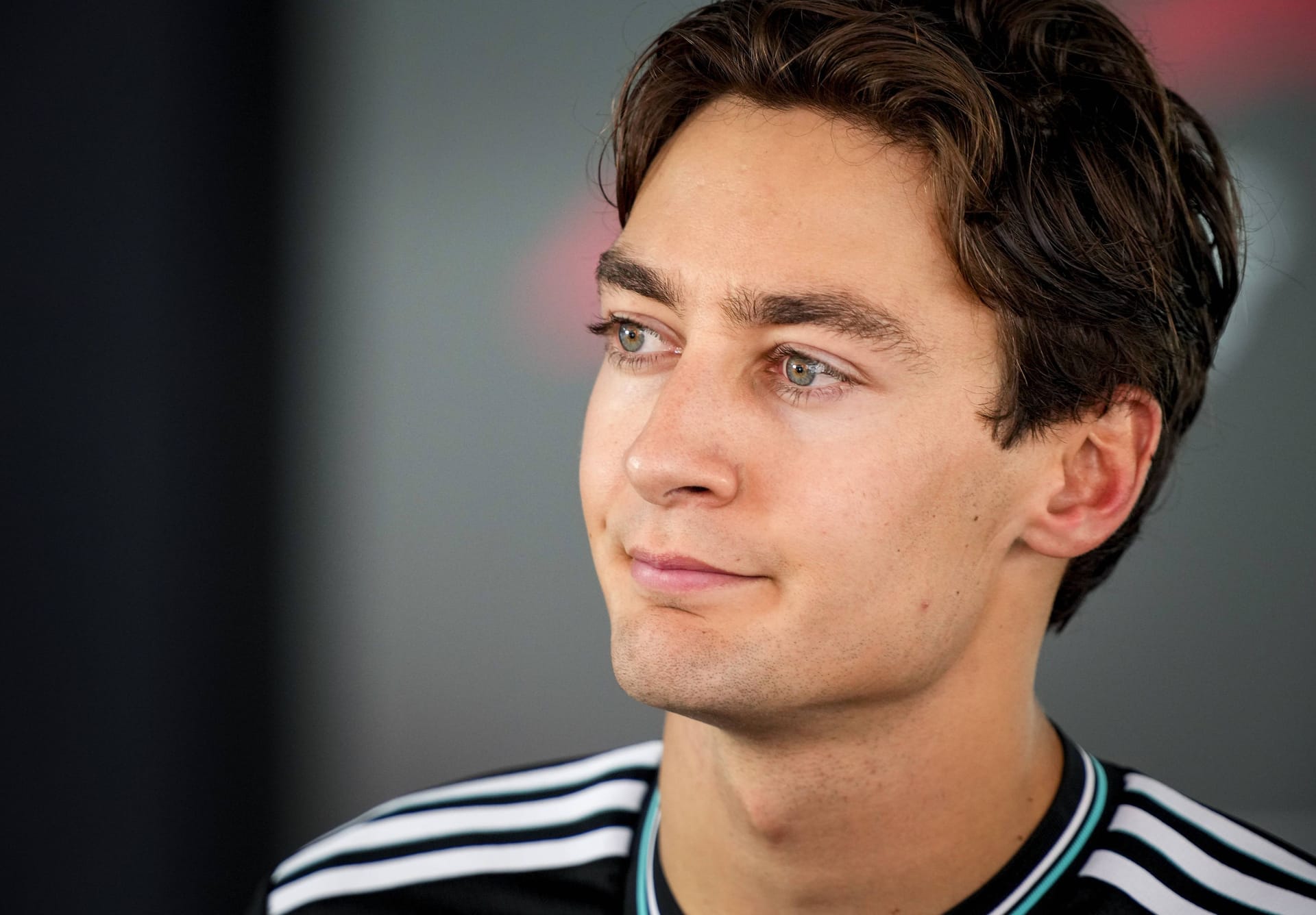 George Russell: Der Mercedes-Pilot kritisierte Max Verstappen für sein Manöver.