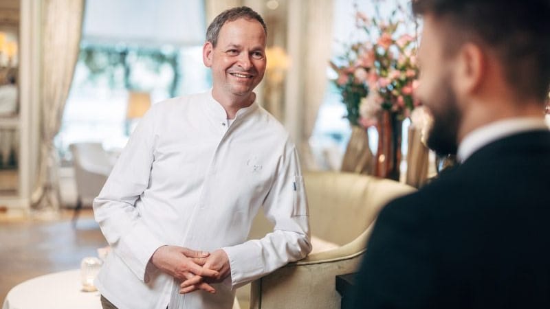 Jetzt mit drei Sternen: Seit mehr als 20 Jahren gibt Christoph Rüffer im "Haerlin" den Ton an.