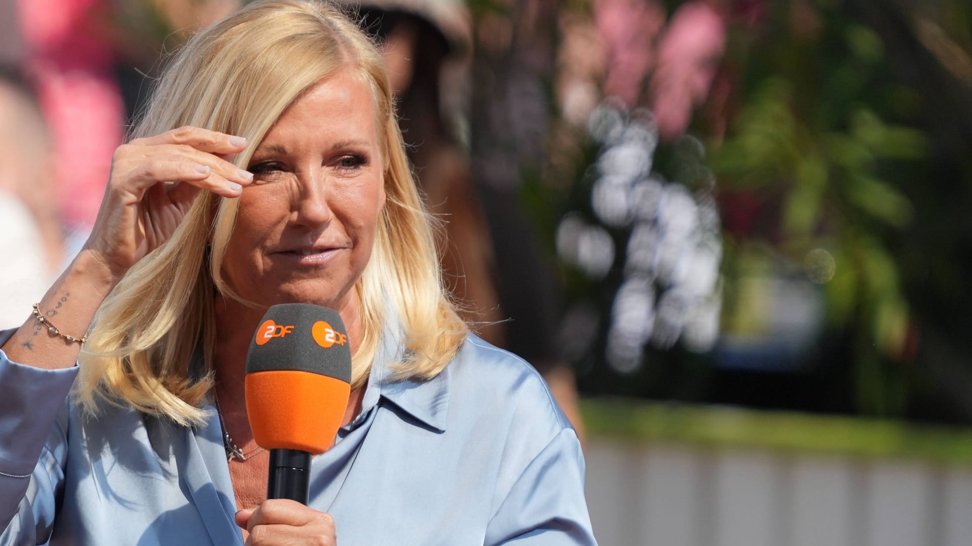 Andrea Kiewel: 2000 moderierte sie ihre erste "Fernsehgarten"-Ausgabe.
