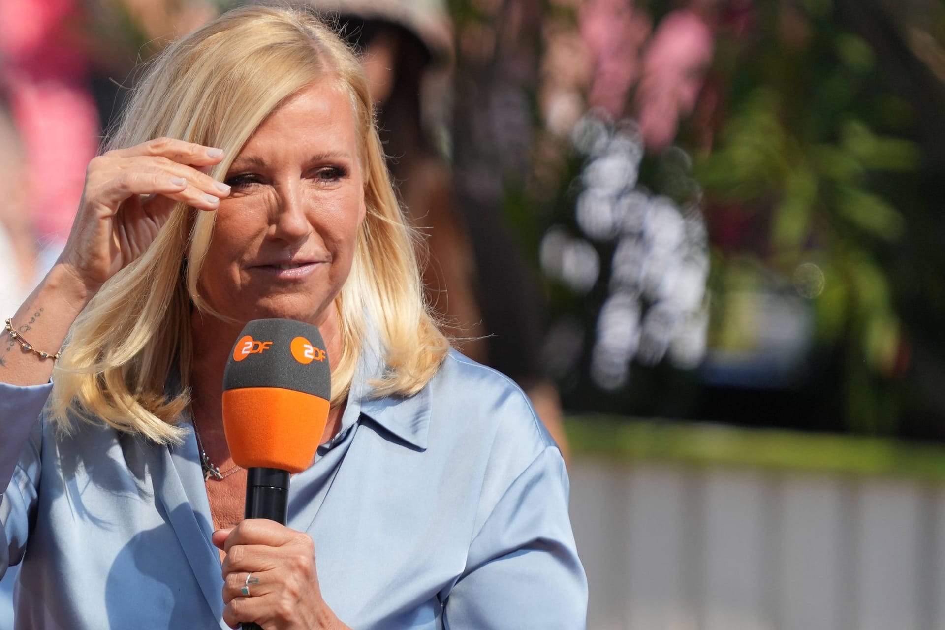Andrea Kiewel: 2000 moderierte sie ihre erste "Fernsehgarten"-Ausgabe.