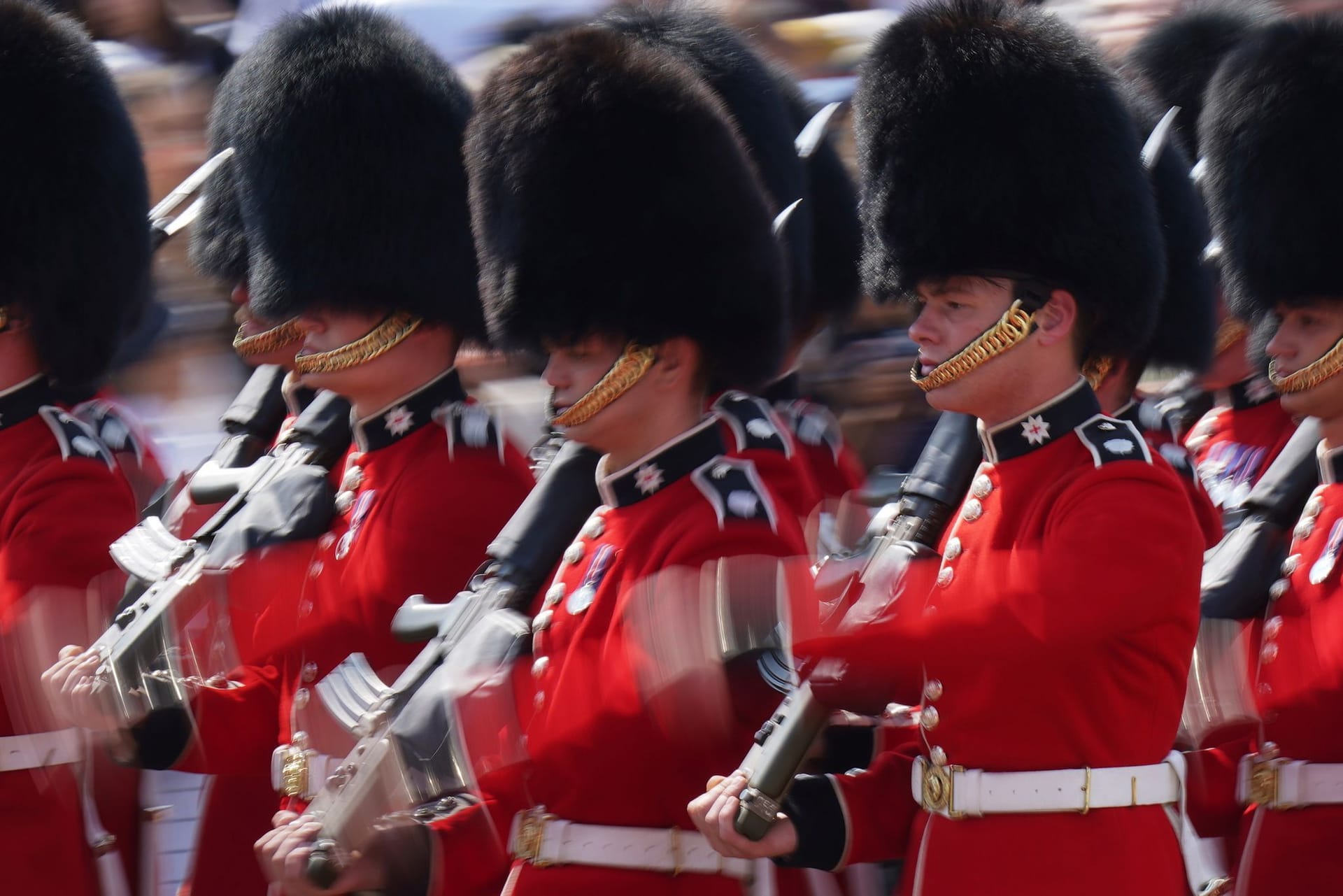 Die Militärparade bei Trooping the Colour.