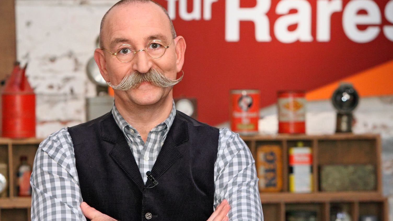 "Bares für Rares"-Moderator Horst Lichter: Er hatte viel zu lachen in der Sendung vom Donnerstag.