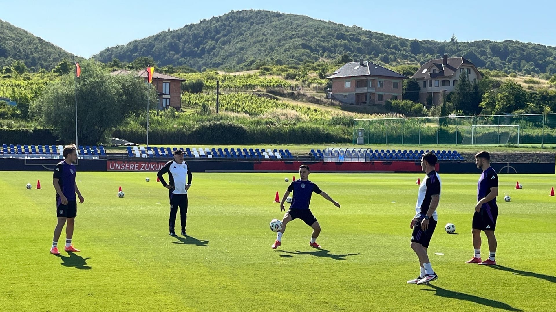 Abschlusstraining vor dem U21-Viertelfinale des deutschen Teams