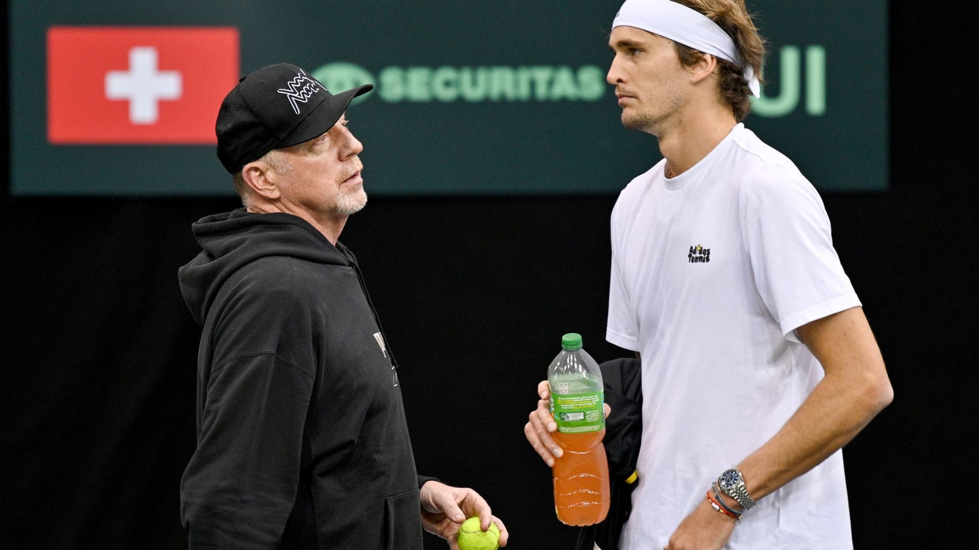 Boris Becker und Alexander Zverev