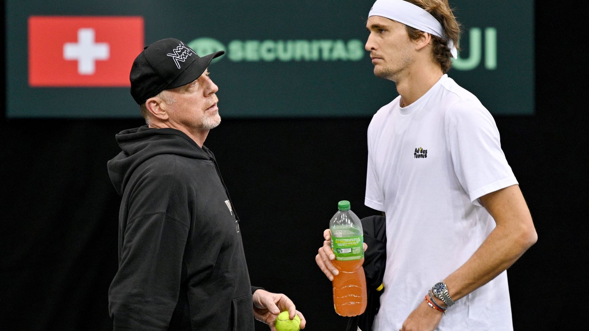 Boris Becker und Alexander Zverev