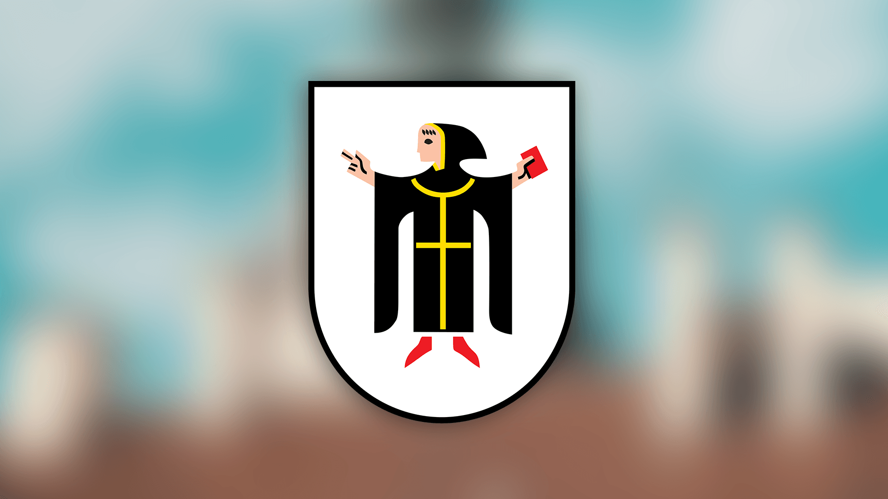 Das Münchner Kindl auf dem Stadtwappen: In schwarzer Kutte symbolisiert es die historische Verbindung Münchens zum Mönchtum. Das Münchner Kindl auf dem Stadtwappen: In schwarzer Kutte symbolisiert es die historische Verbindung Münchens zum Mönchtum.