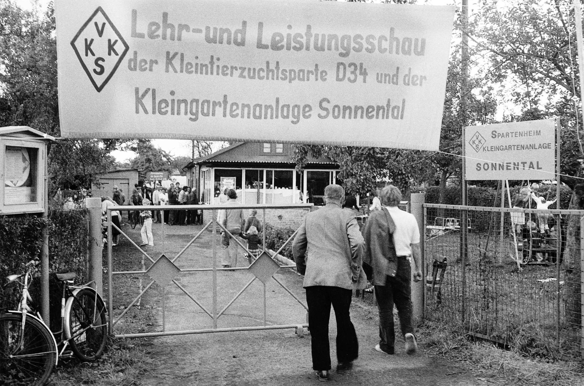 Kleingartenanlage Sonnental im ostberliner Bezirk Weißensee 1978.
