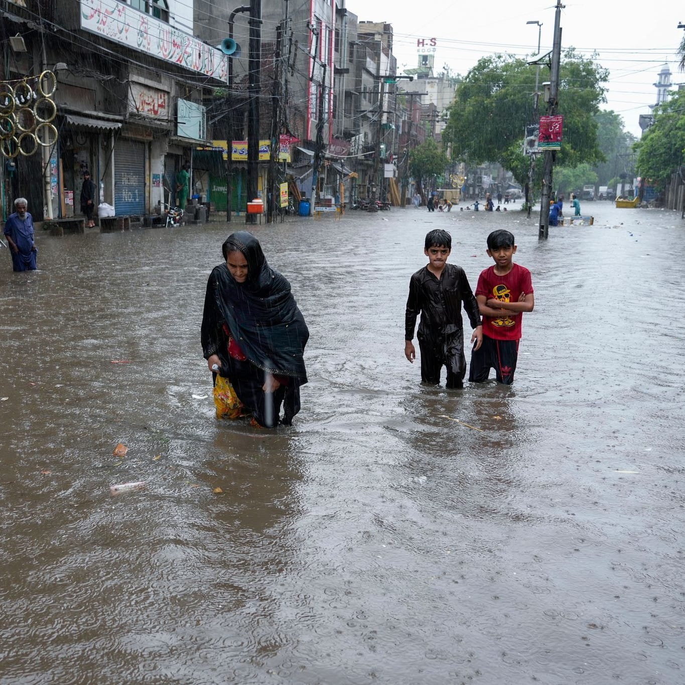 Der Monsun bringt in Pakistan starke Regenfälle mit sich.
