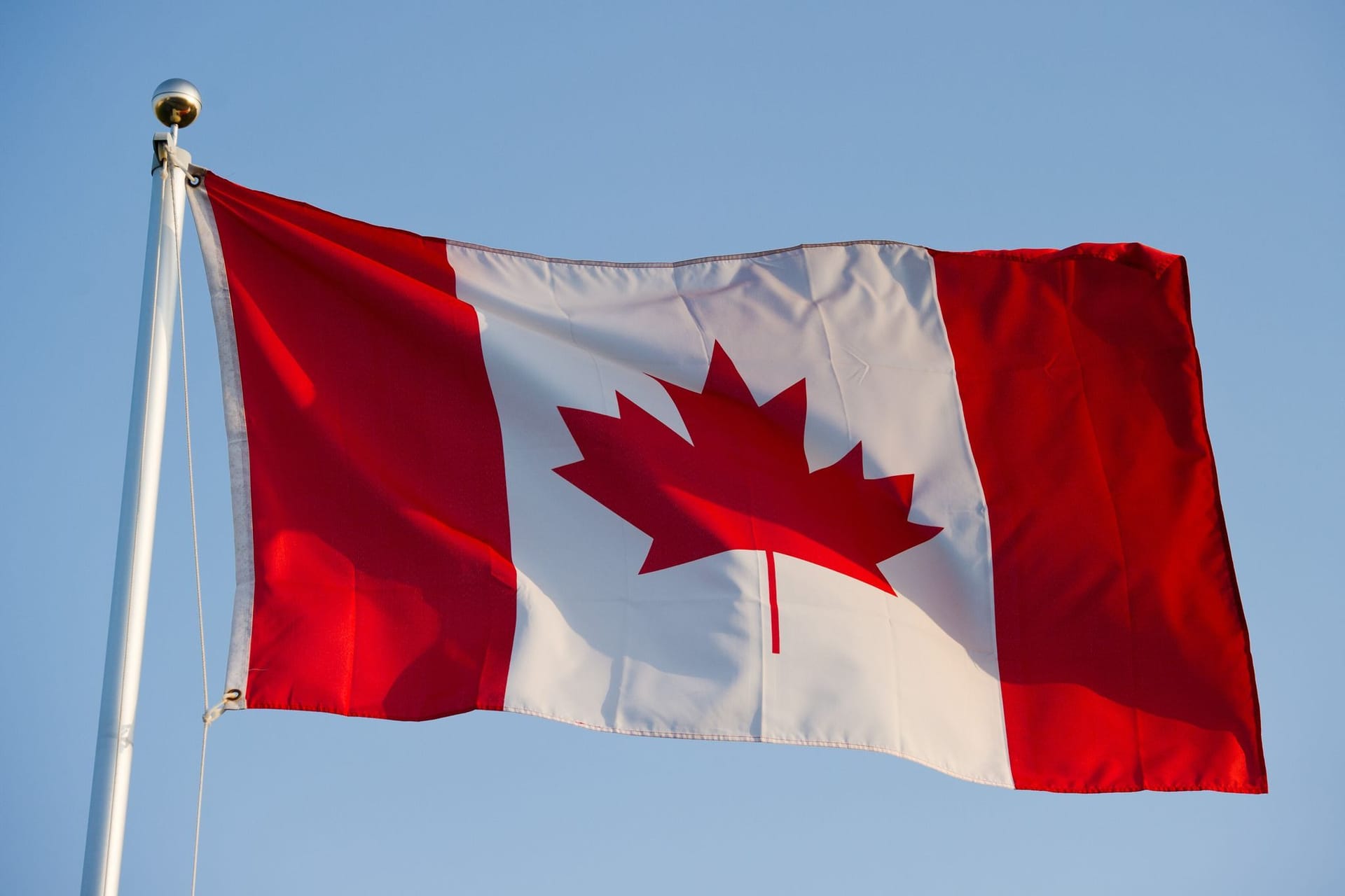 Die Landesfahne von Kanada