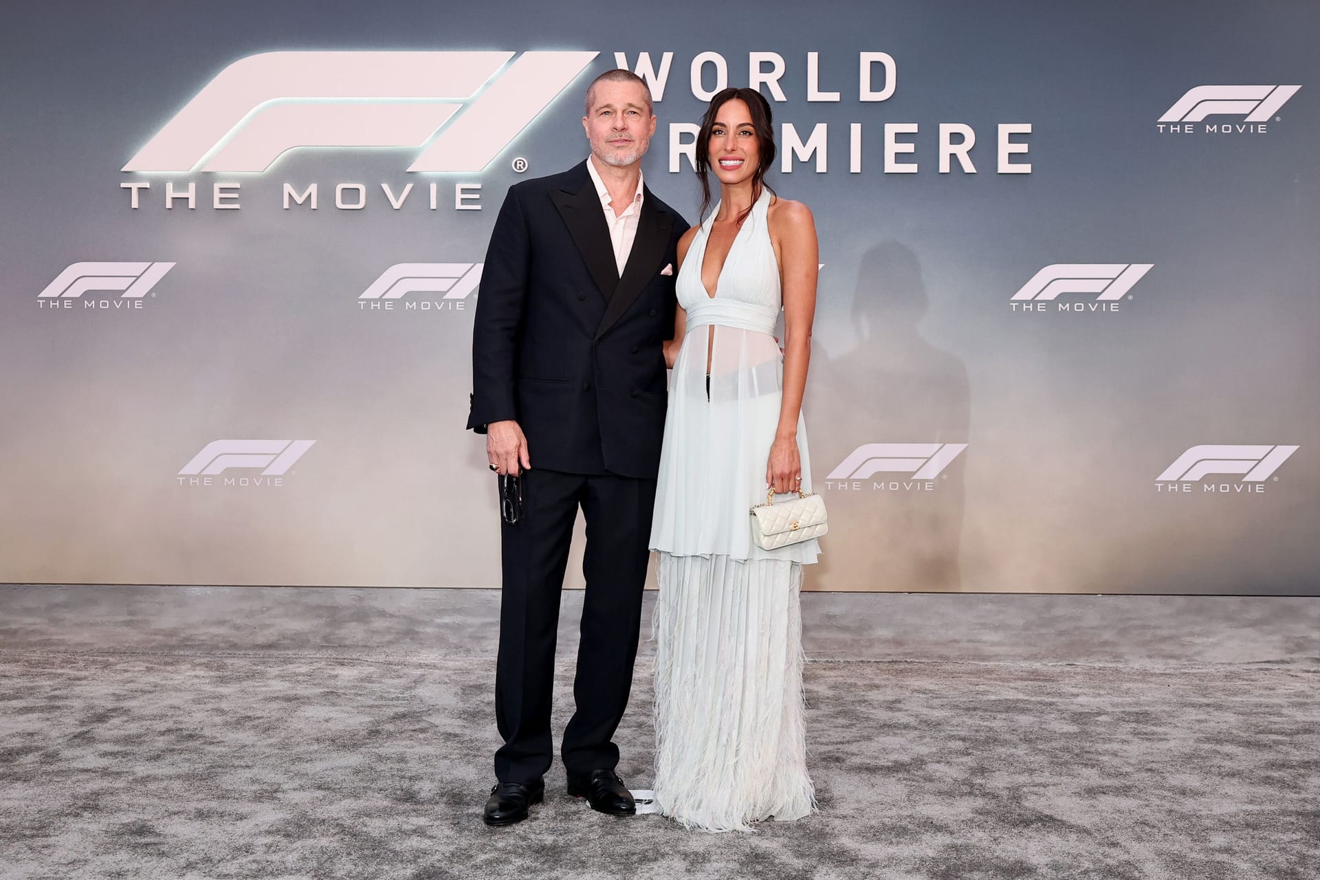 Brad Pitt und Ines de Ramon bei der "F1"-Premiere