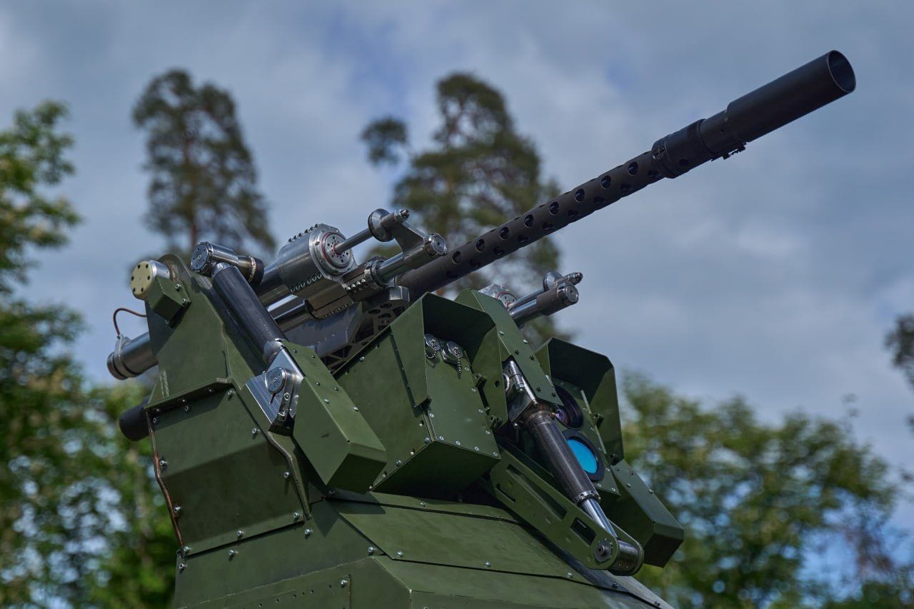 Das in der Ukraine entwickelte "Sky Sentinel"-Geschütz soll das Land besser vor russischen Kamikazedrohnen schützen.