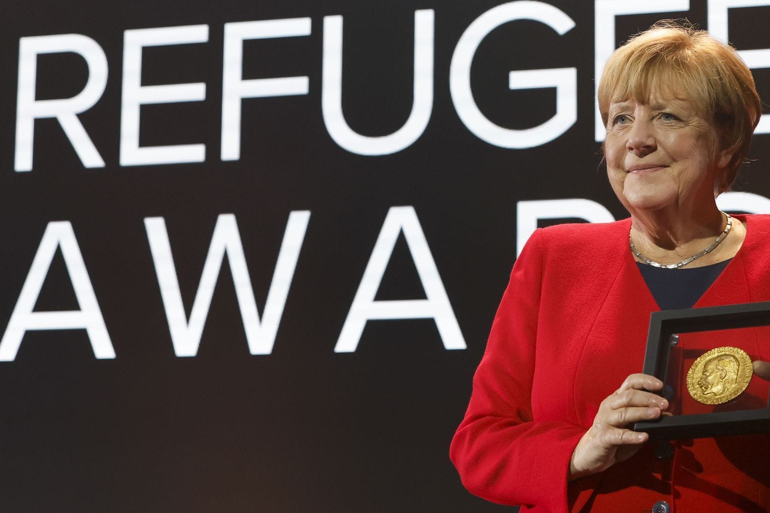 Ex-Kanzlerin Merkel bei einer Preisverleihung