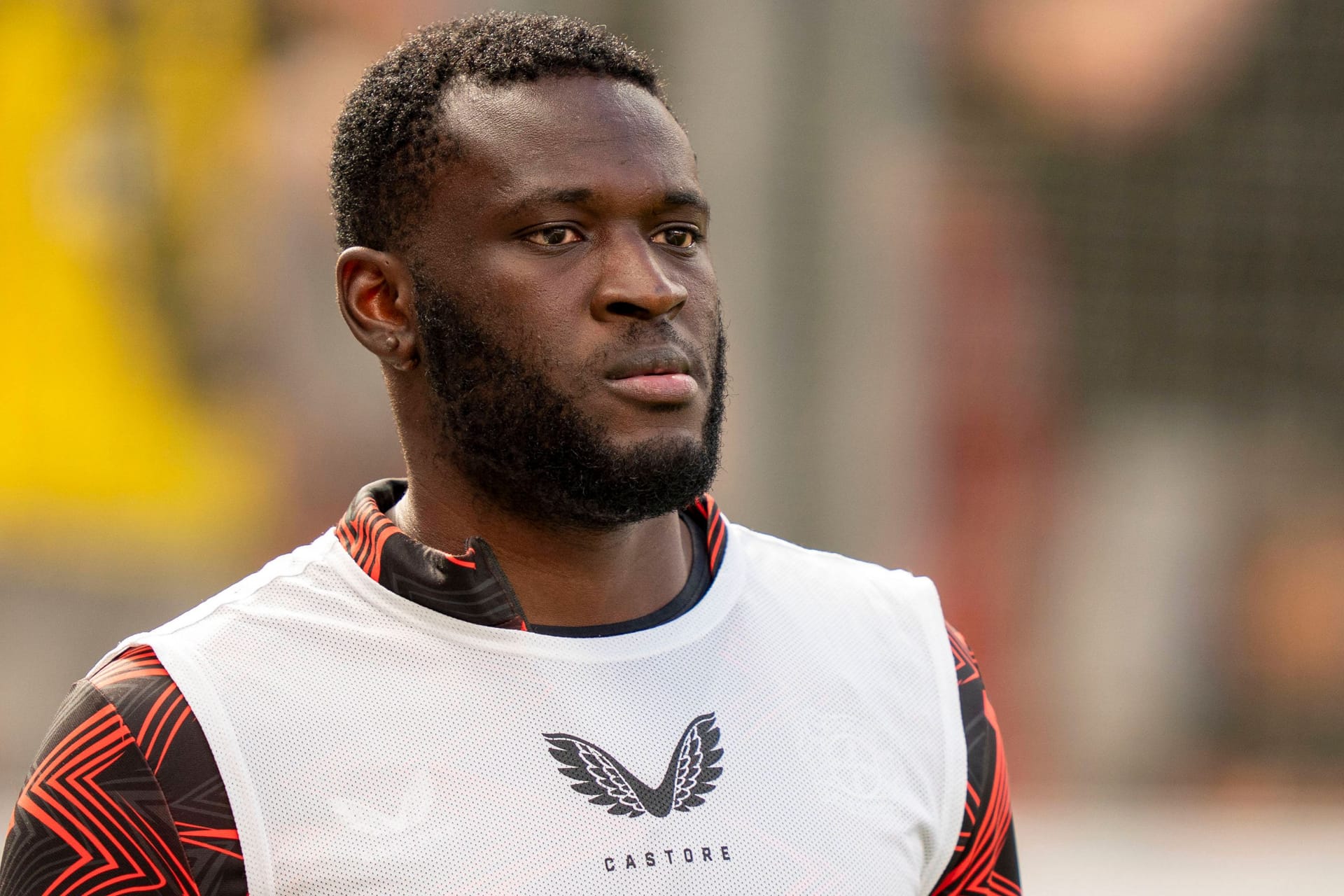 Victor Boniface: In der vergangenen Saison erzielte der Angreifer in 27 Pflichtspielen 11 Tore für Leverkusen.