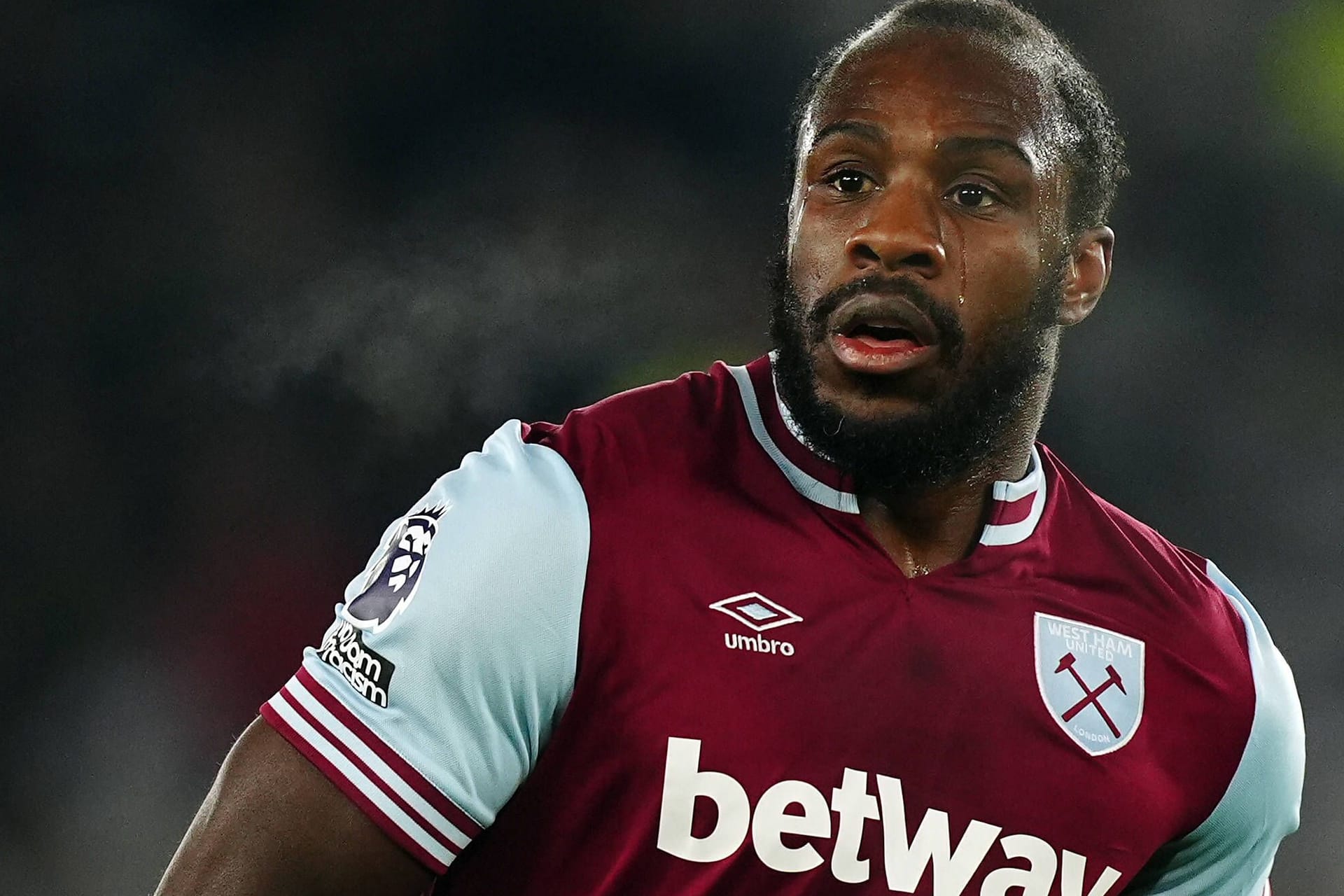 Michail Antonio: Er hat bisher 323 Partien für West Ham absolviert.