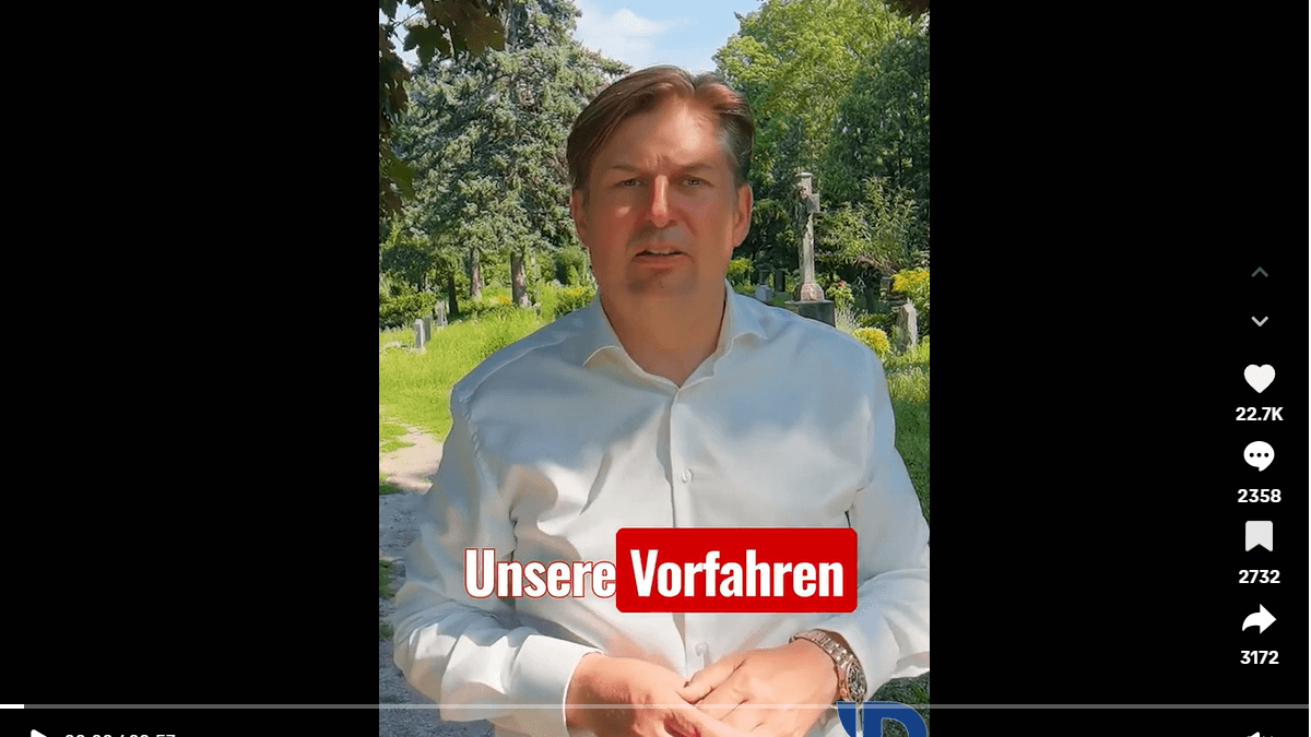 Krah auf Tiktok: "Unsere Vorfahren waren keine Verbrecher!"