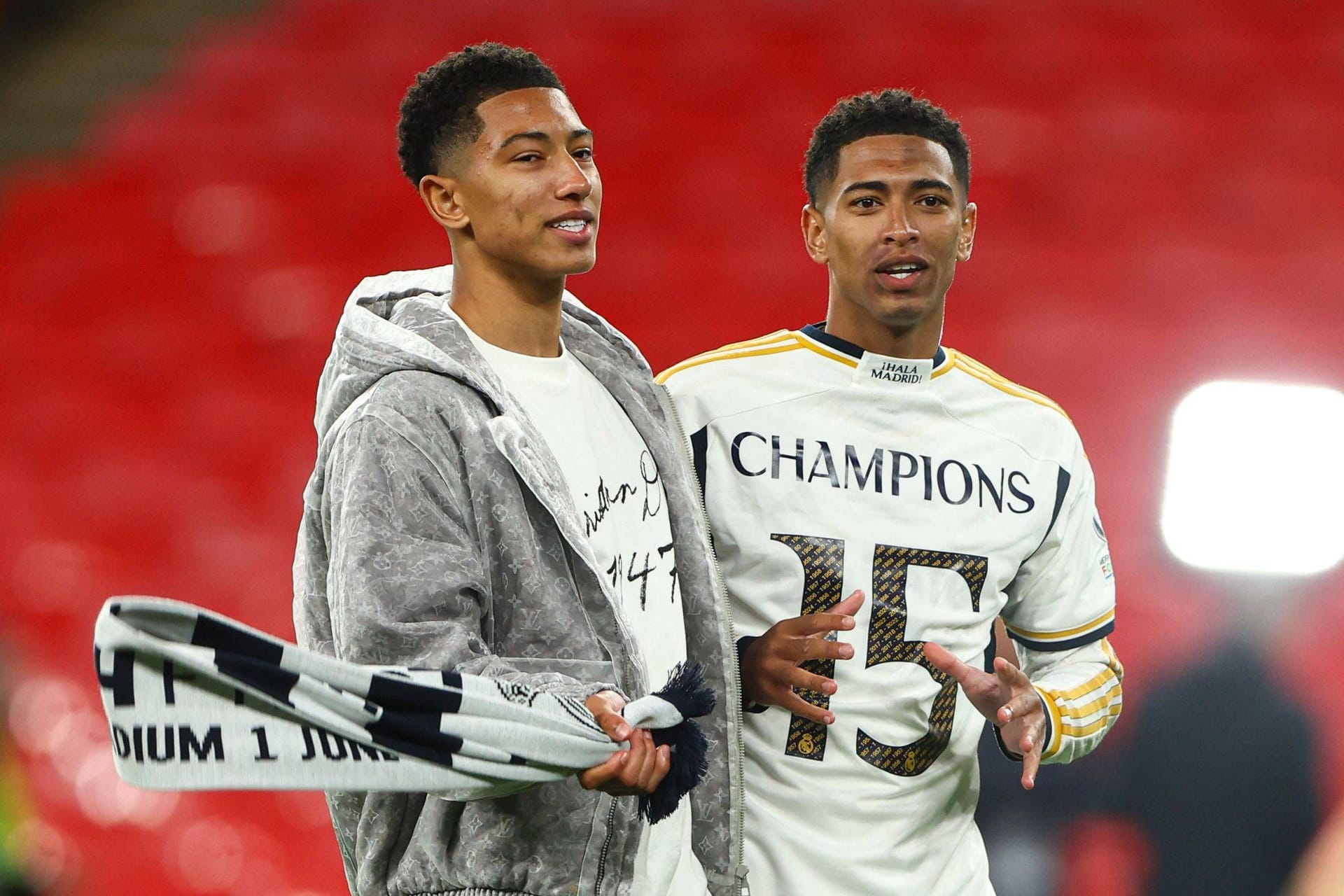 Jobe (l.) und Jude Bellingham: Spielt der Bruder des Spielers von Real Madrid künftig auch in Dortmund?