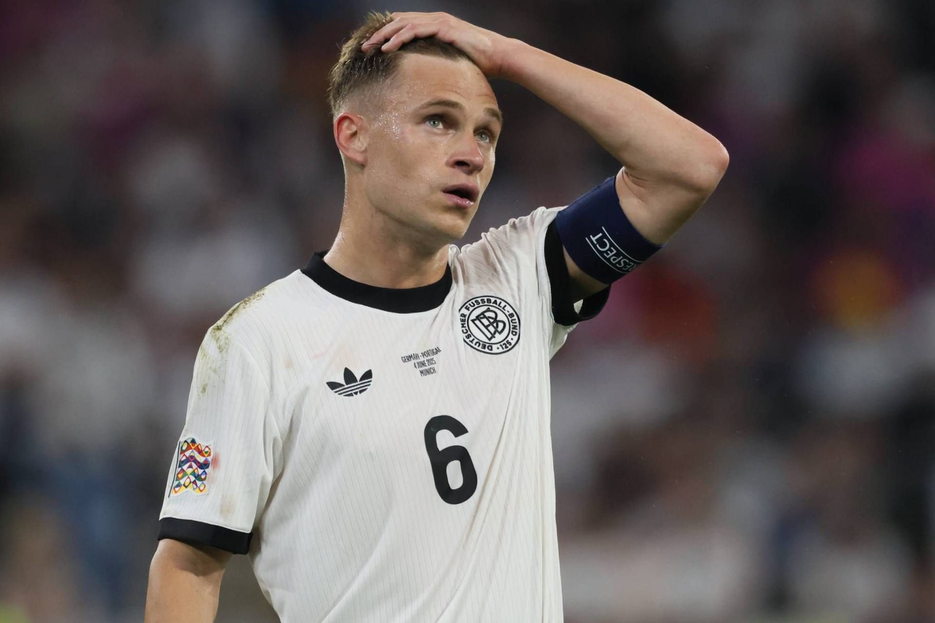 Enttäuscht: Joshua Kimmich im Spiel gegen Portugal.