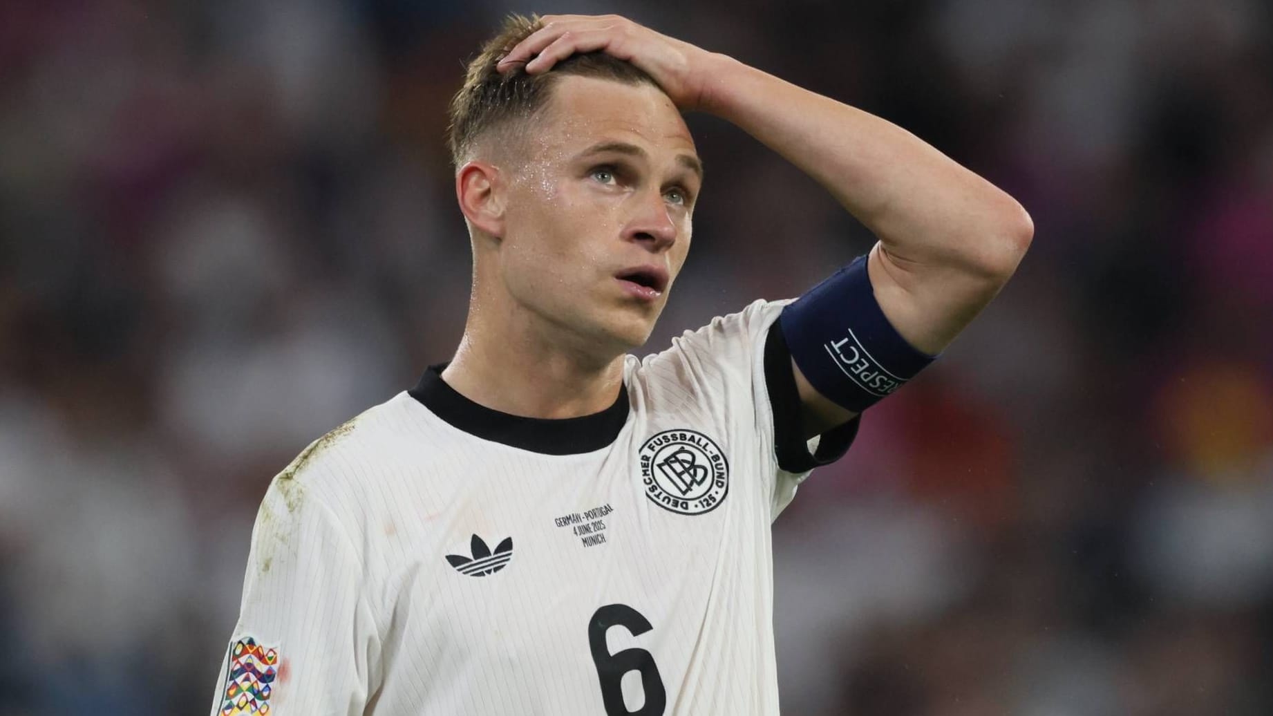 Enttäuscht: Joshua Kimmich im Spiel gegen Portugal.
