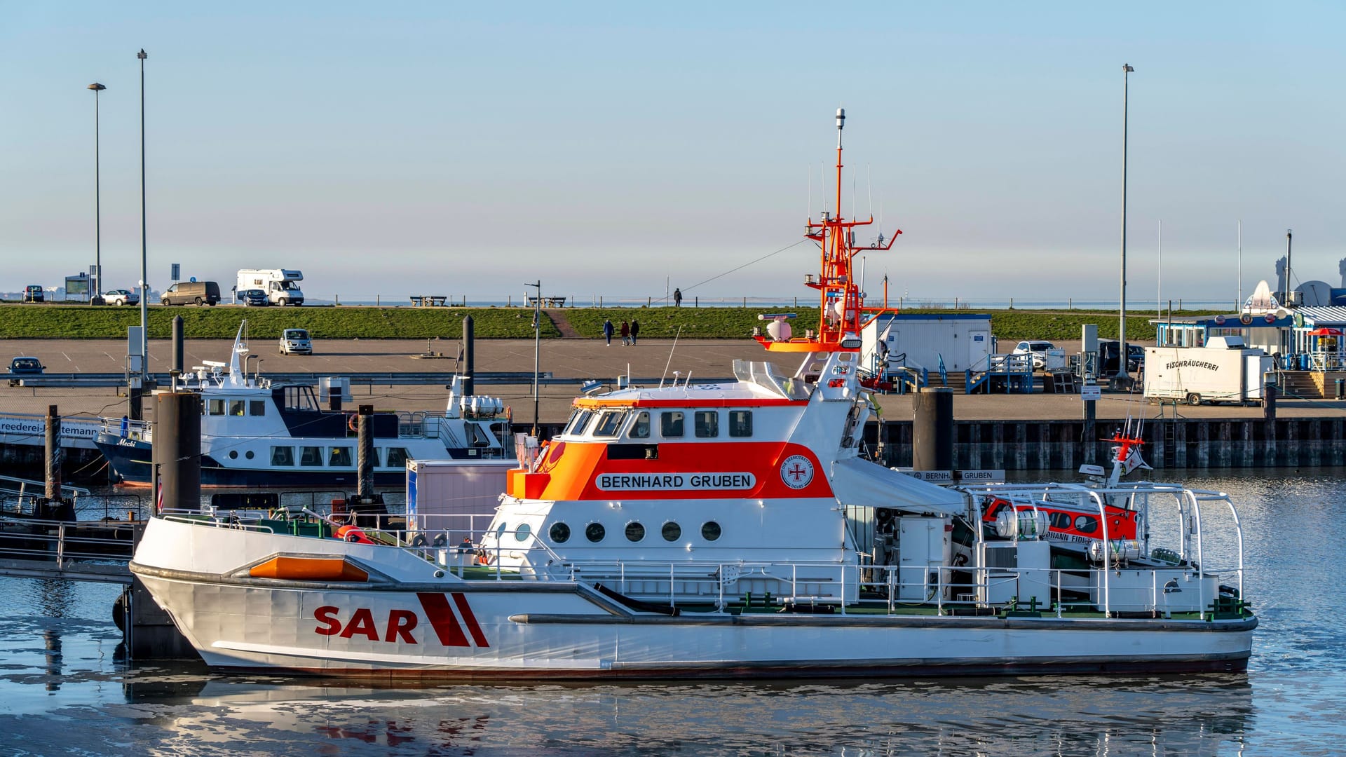 Der Seenotrettungskreuzer Bernhard Gruben rettete ein Paar, nachdem auf ihrer Segelyacht Feuer ausgebrochen war. (Archivbild)