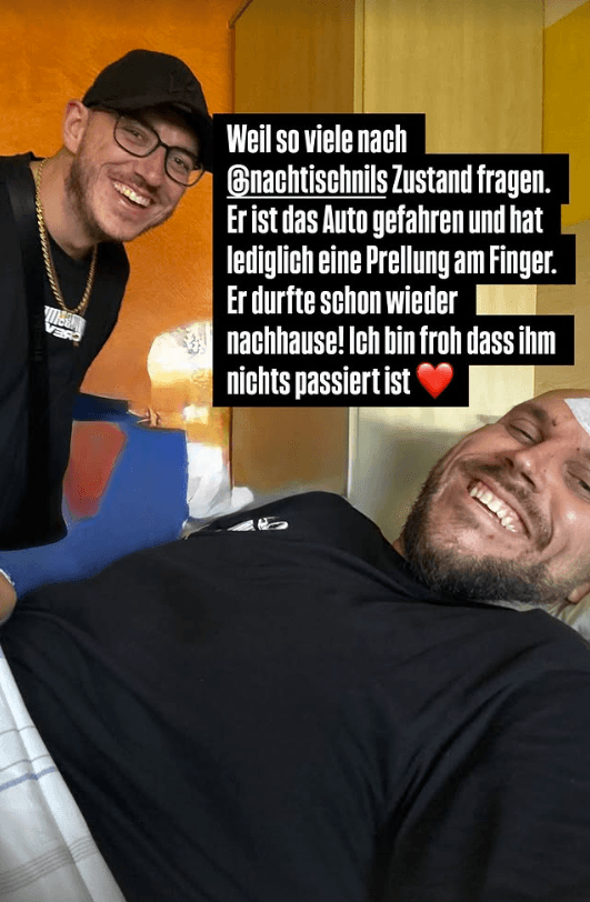 Sein Bruder Nils durfte das Krankenhaus schon wieder verlassen.
