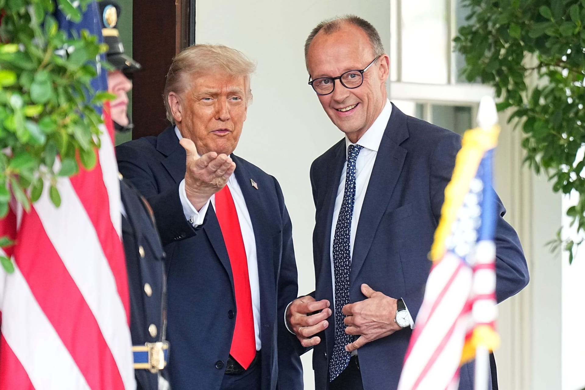 US-Präsident Trump empfängt Bundeskanzler Merz