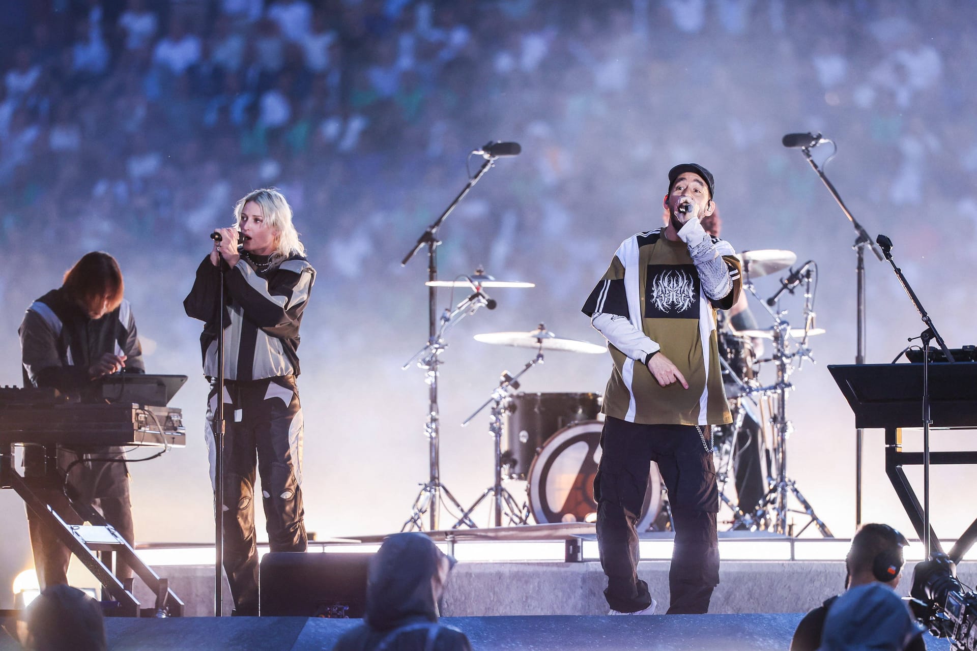 Linkin Park beim Finale der UEFA Champions League: Zum Konzert in Hannover werden Zehntausende erwartet.