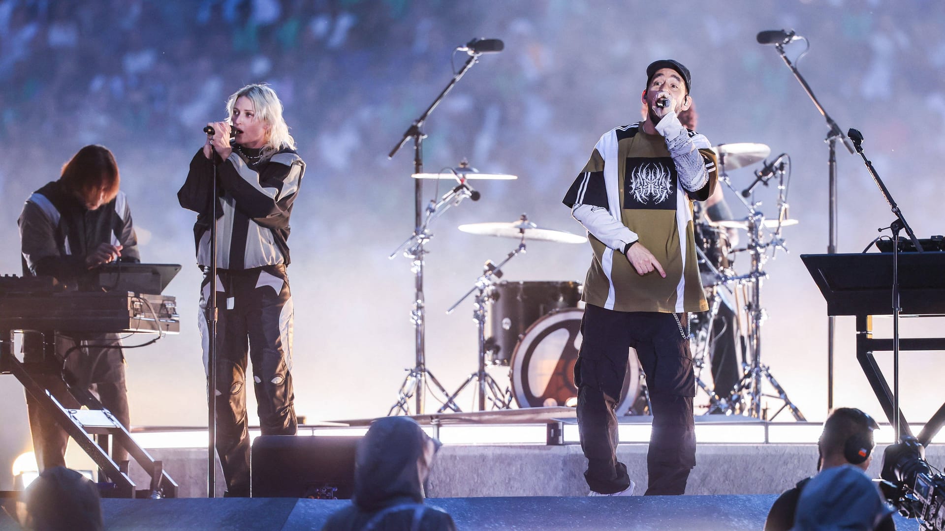 Linkin Park beim Finale der UEFA Champions League: Zum Konzert in Hannover werden Zehntausende erwartet.